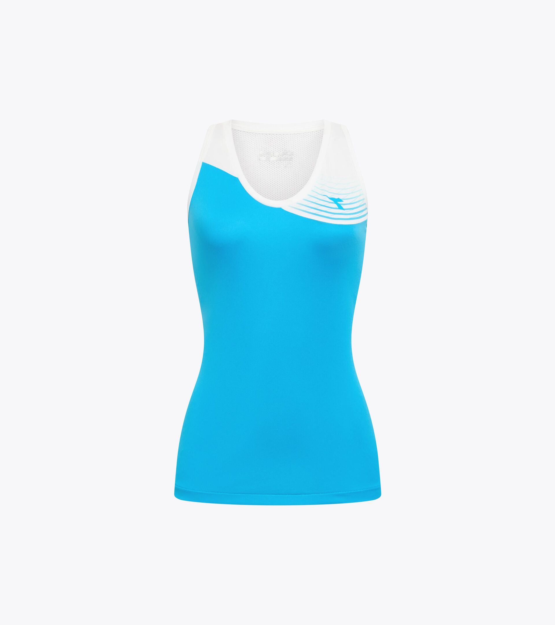 Camiseta de tennis sin mangas - Mujer L. TANK COURT AZUL REAL FLUO - Diadora