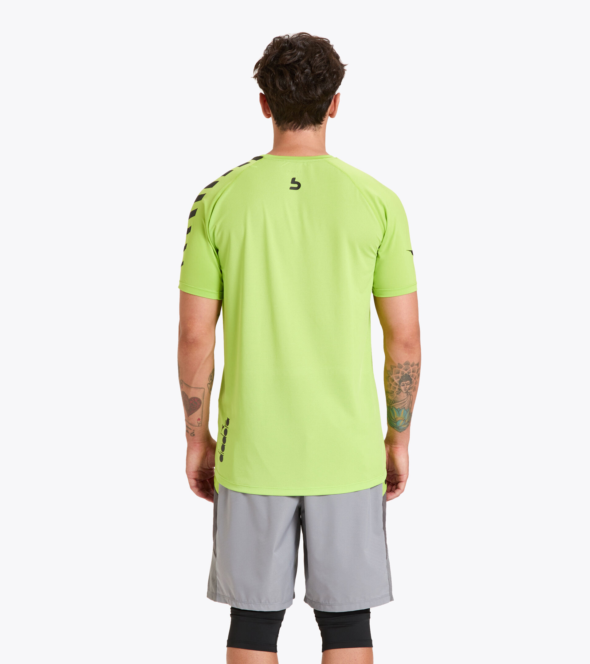 Workout-T-Shirt for men SS SUPER LIGHT T-SHIRT BUDDYFIT LIME GREEN - Diadora