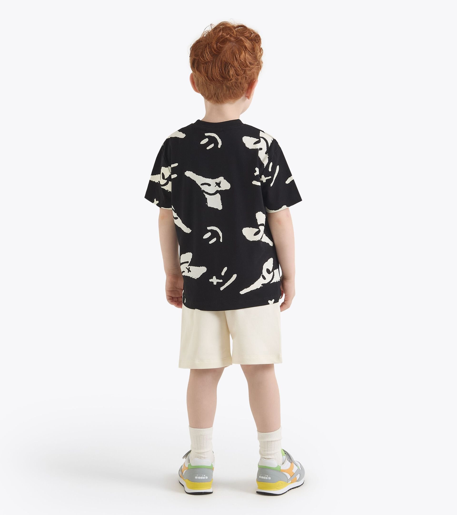 Sport suit - Fit comfort - Baby boy (2-7 years) JB. SET SMILE LOGO TD BLACK /CREAM - Diadora
