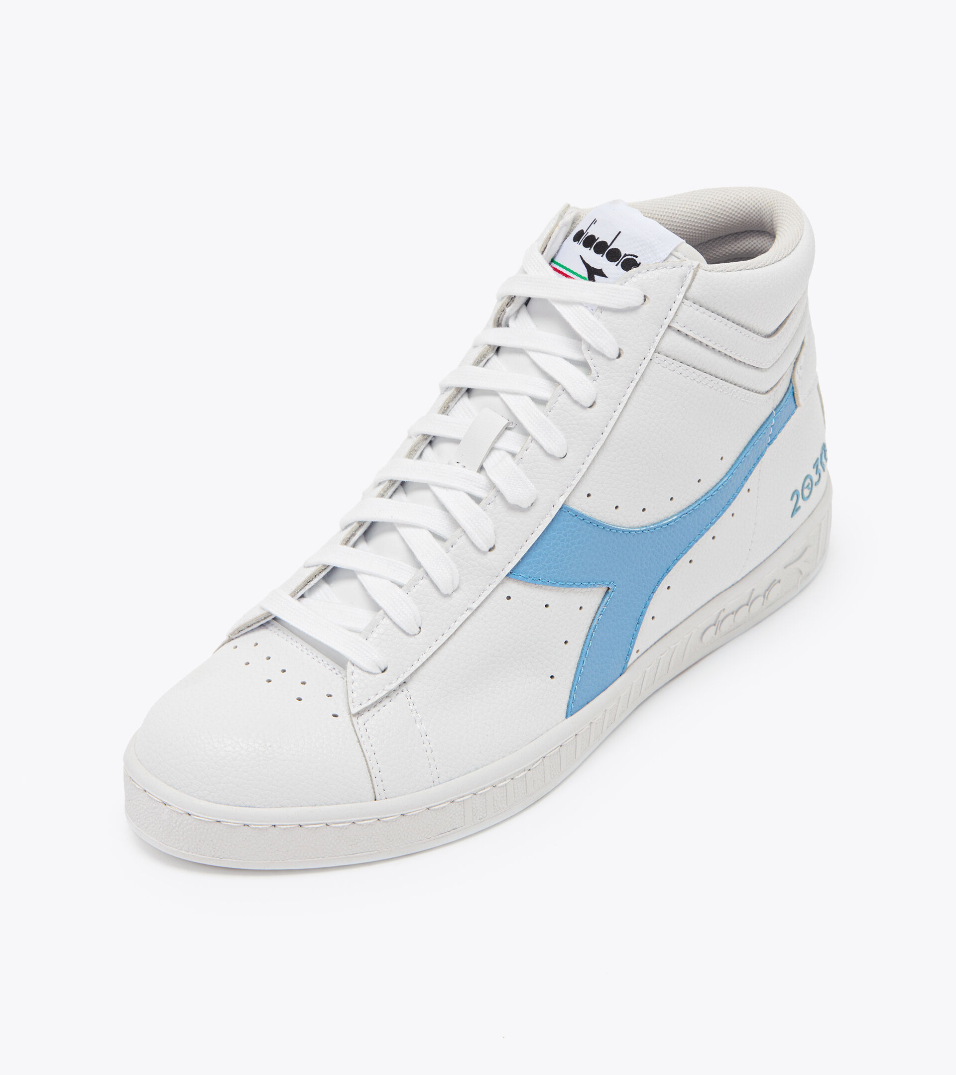 Sporty sneakers - Unisex GAME L HIGH 2030 WHITE/SKY GREY - Diadora