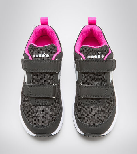 FALCON 2 JR V, NERO/ARGENTO/BIANCO OTTICO Chaussures de running Junior - Unisexe FALCON 2 JR V NERO/ARGENTO/BIANCO OTTICO - Diadora