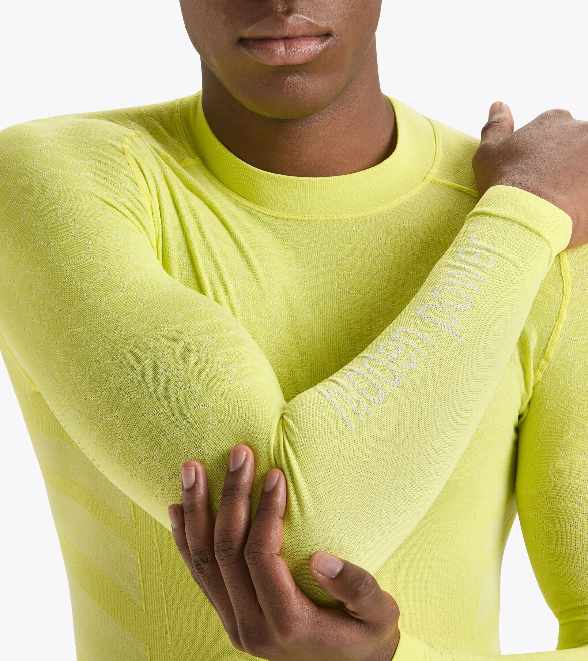Camiseta de entrenamiento - Hombre LS TURTLE NECK ACT EVENING PRIMROSE - Diadora
