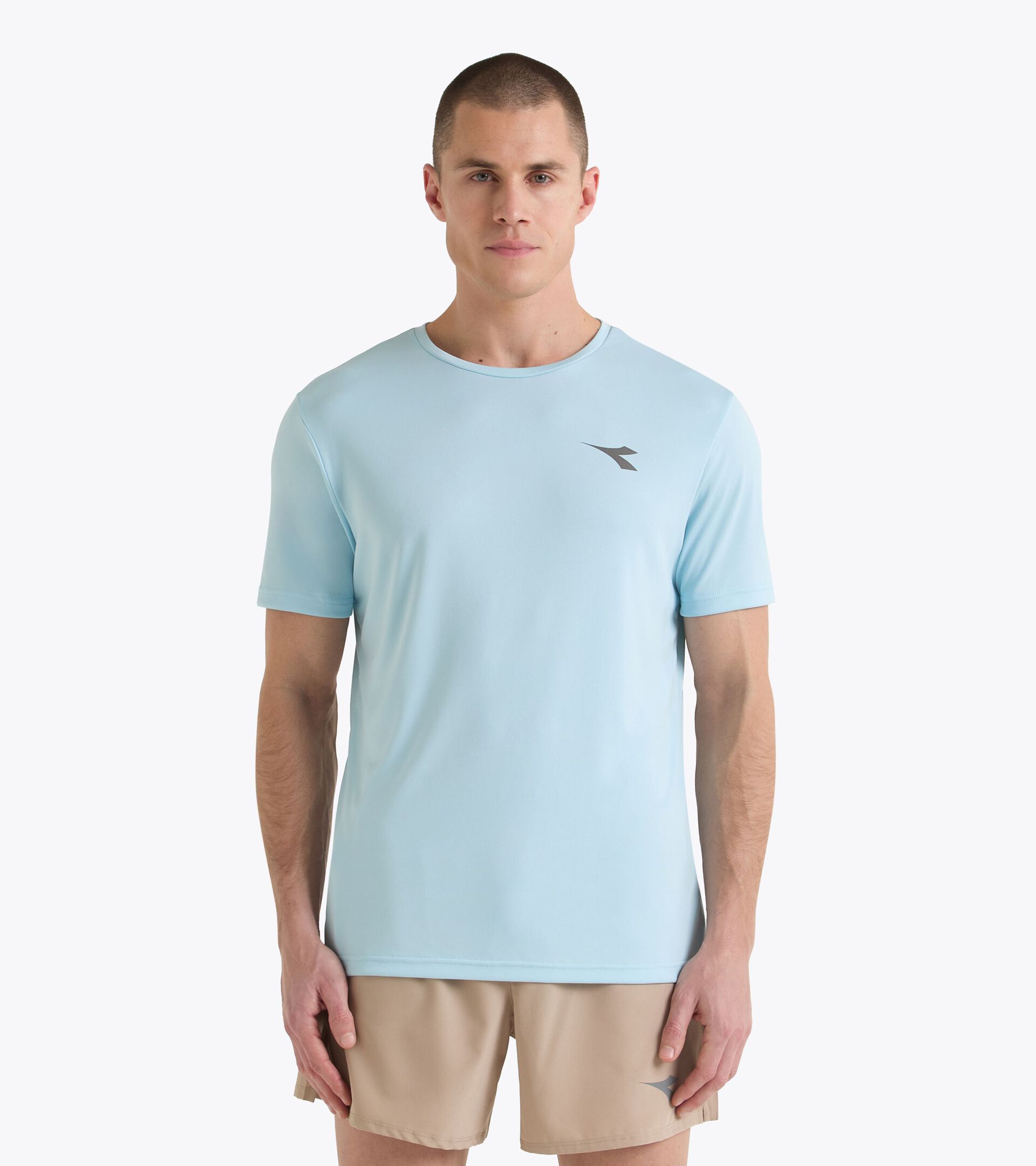Sports t-shirt - Men SS T-SHIRT RUN CORYDALIS BLUE - Diadora