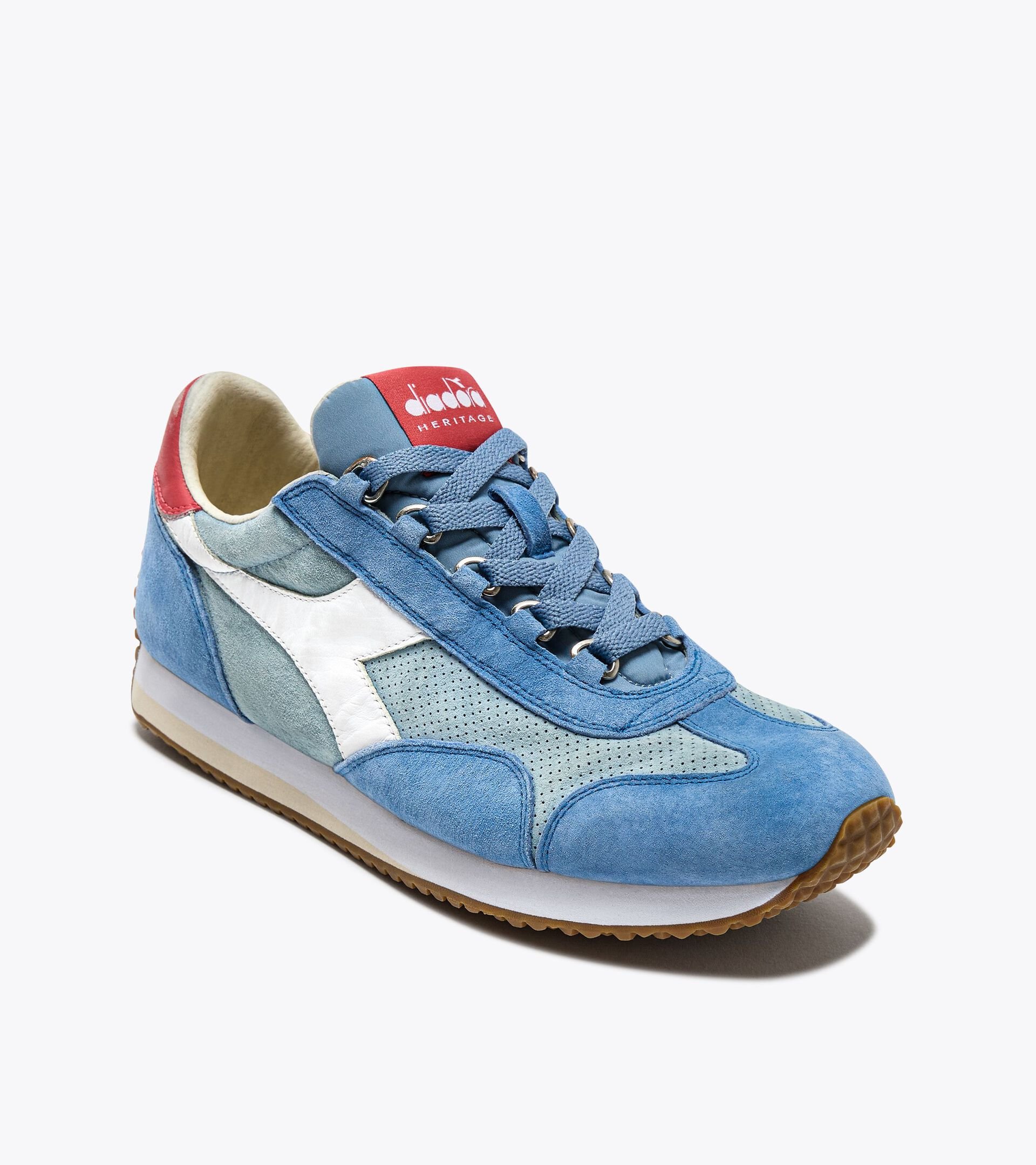 Zapatilla Heritage de piel - Para todos los géneros EQUIPE SUEDE SW AZUL VIEJO - Diadora