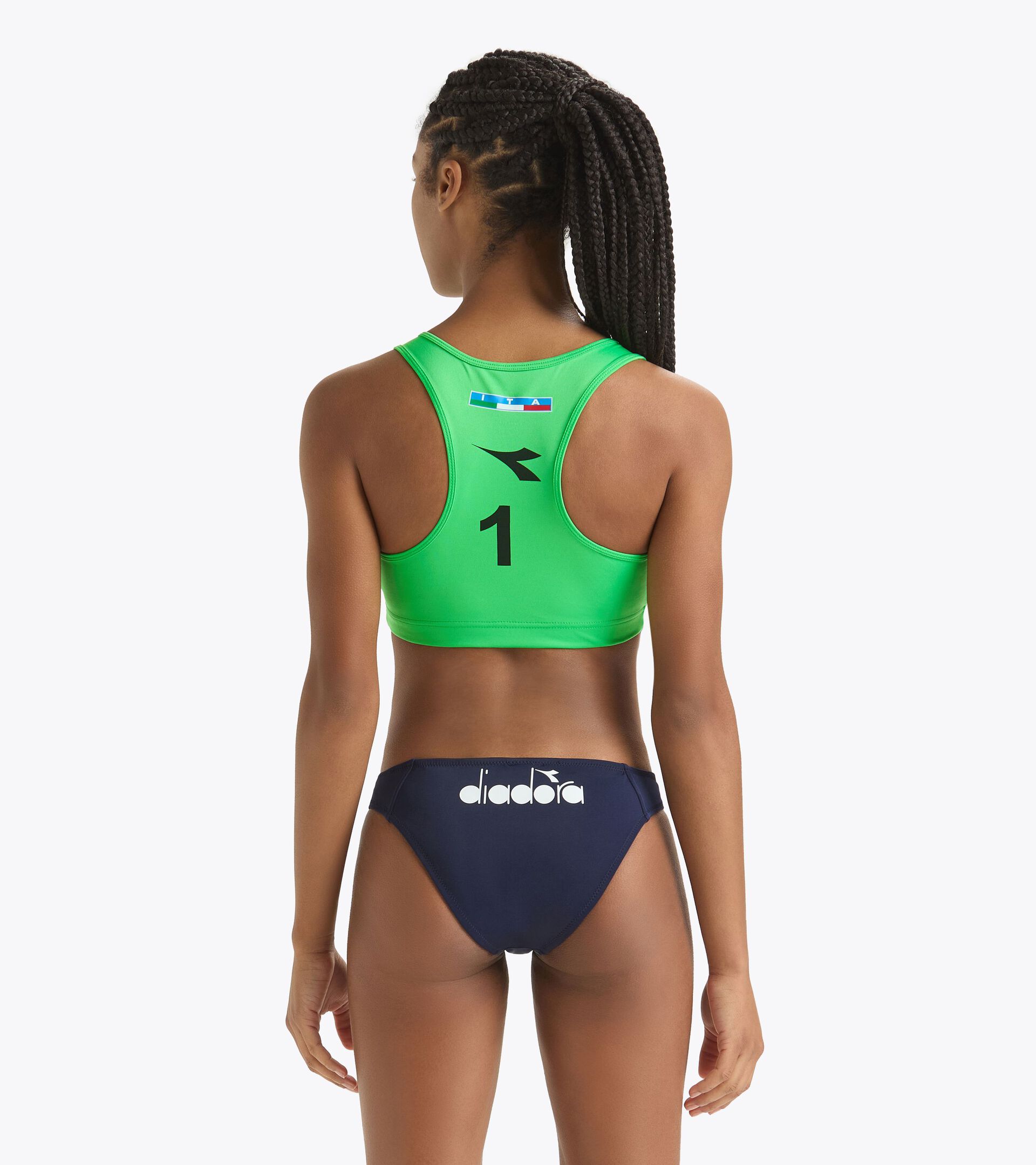 Sports bra - Italian Beach Volley Championship TOP GARA DONNA #1 CAMP. ITALIANO 24 ANDEAN TOUCAN - Diadora