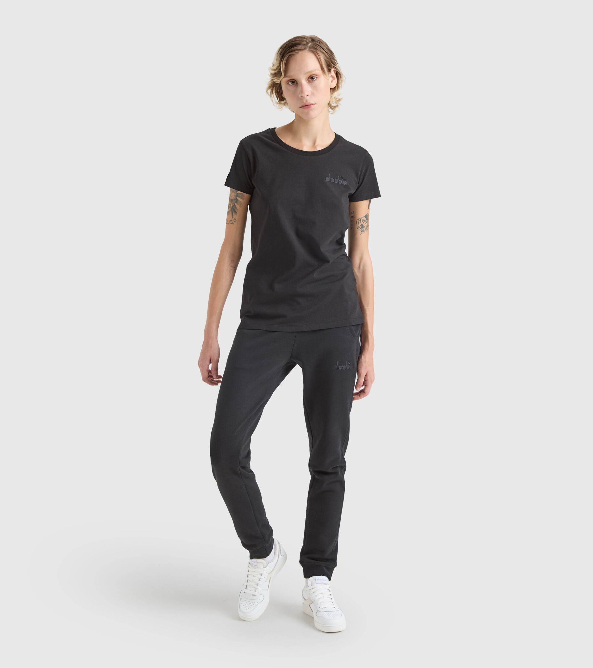 T-shirt en coton - Femme L. T-SHIRT SS MII NOIR - Diadora