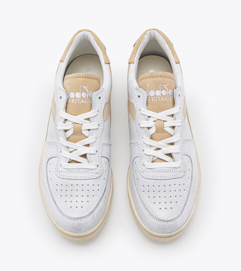 MI BASKET LOW USED, BIANCO/BEIGE Chaussures Heritage - Unisexe MI BASKET LOW USED BIANCO/BEIGE - Diadora