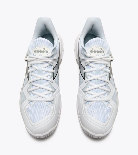 B.ICON 2 AG, WHITE/SILVER Tennis shoes for hard surfaces or clay - Men B.ICON 2 AG WHITE/SILVER - Diadora