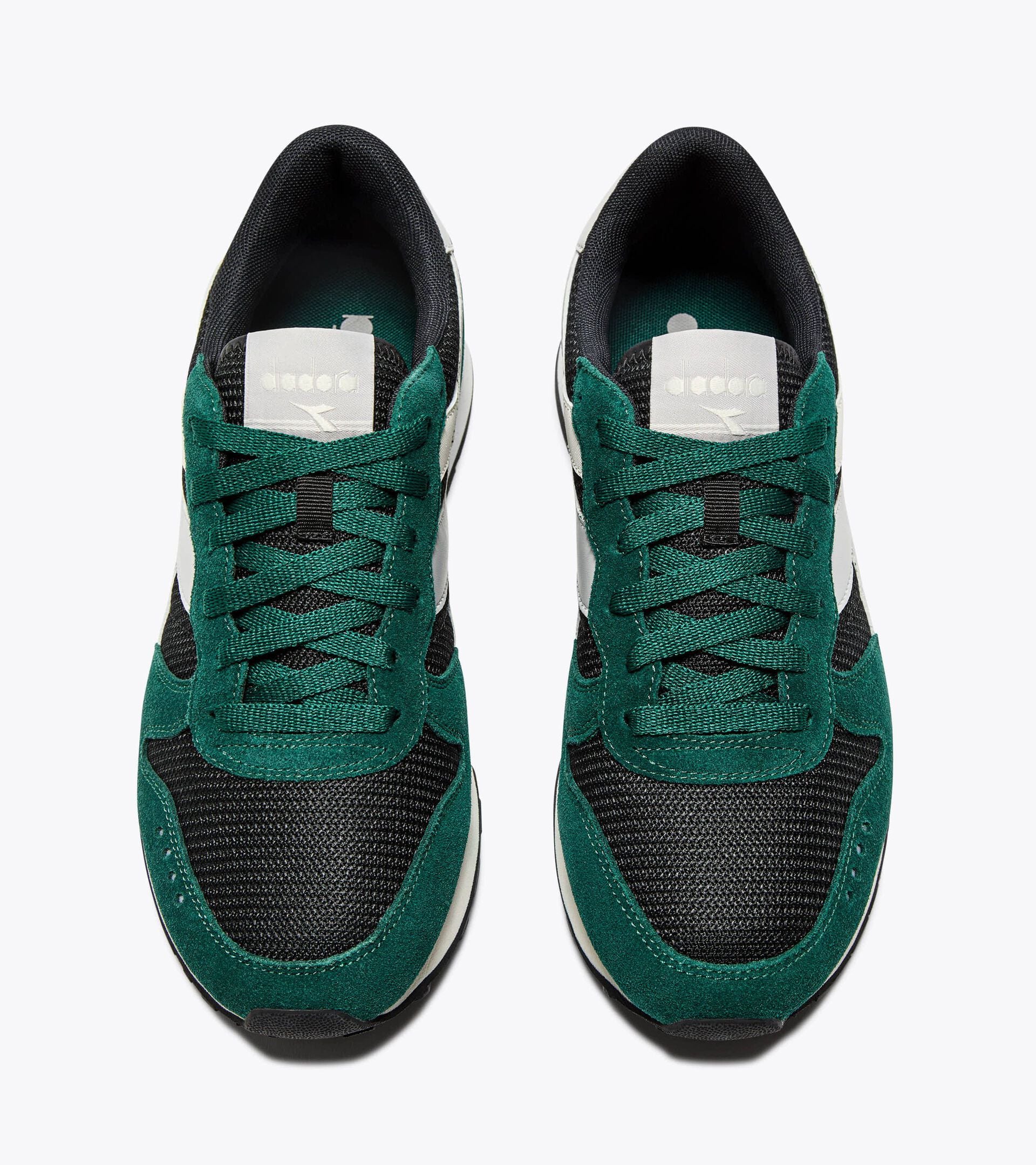 Suede leather sneaker - All-gender
 CAMARO M2 BLACK /RAIN FOREST - Diadora