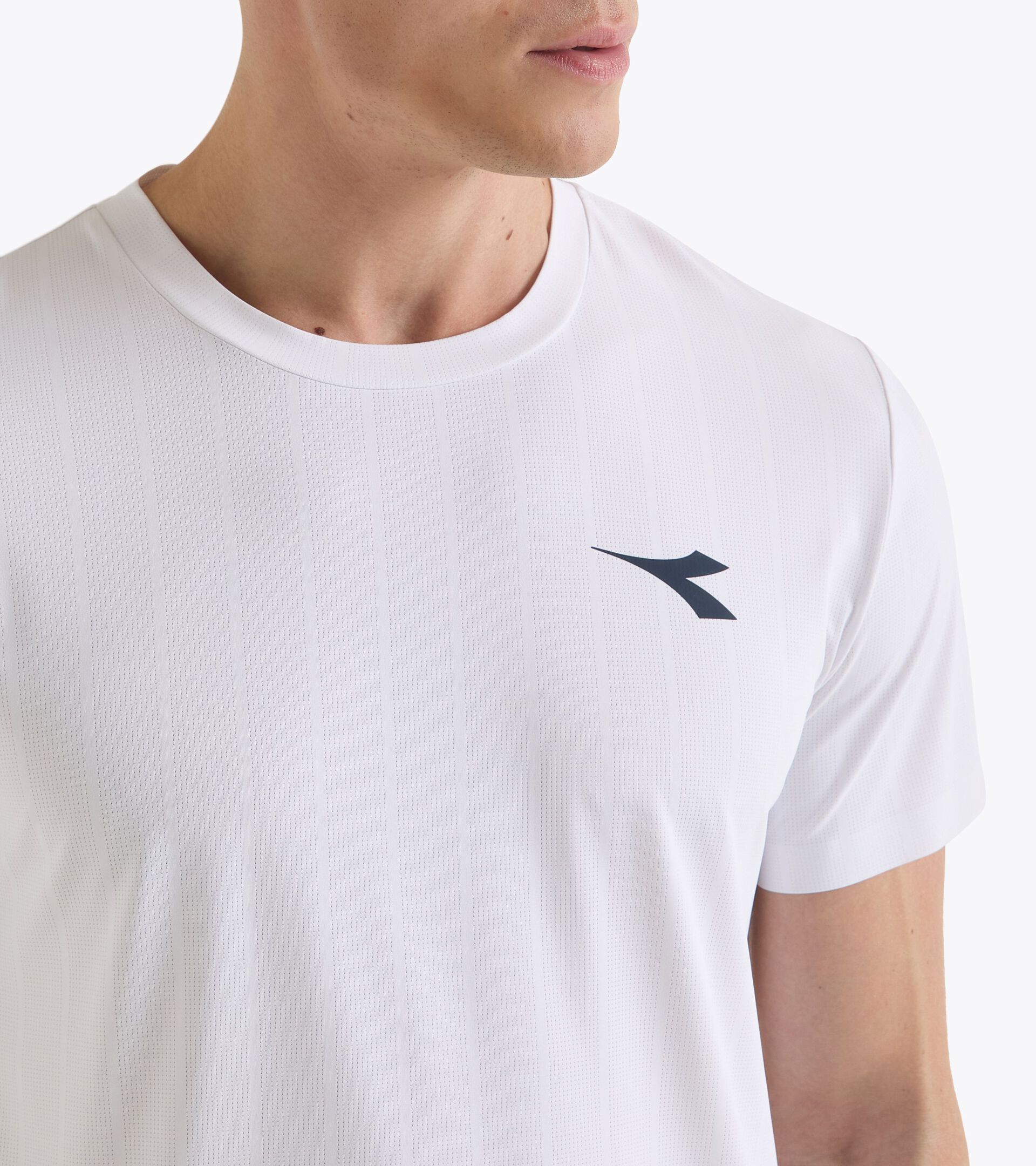 Tennis t-shirt - Competition - Men’s SS T-SHIRT ICON OPTICAL WHITE - Diadora