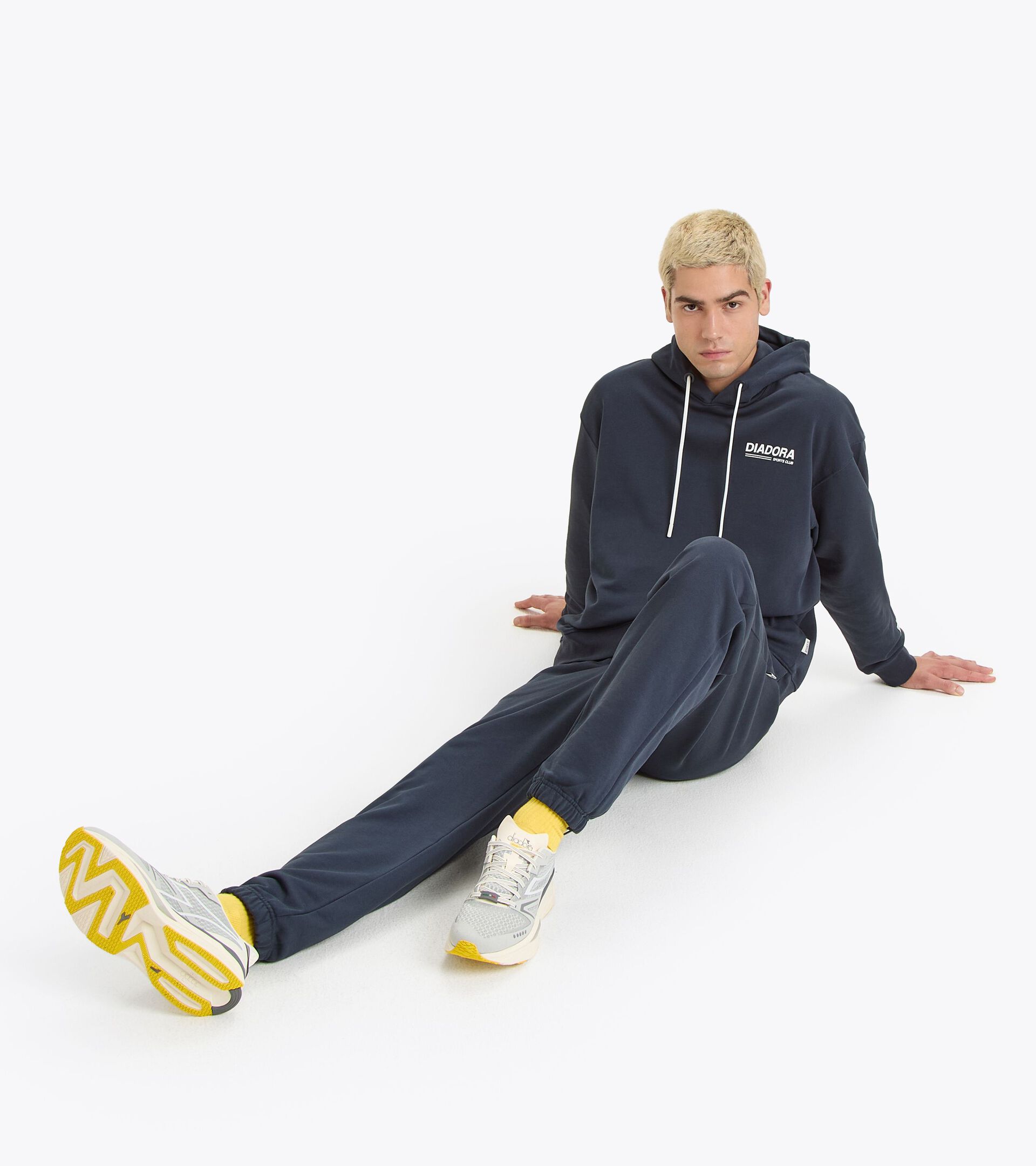 Legacy hoodie with a comfort fit - Made in Italy - All-Gender
 HOODIE LEGACY BLUE DENIM - Diadora
