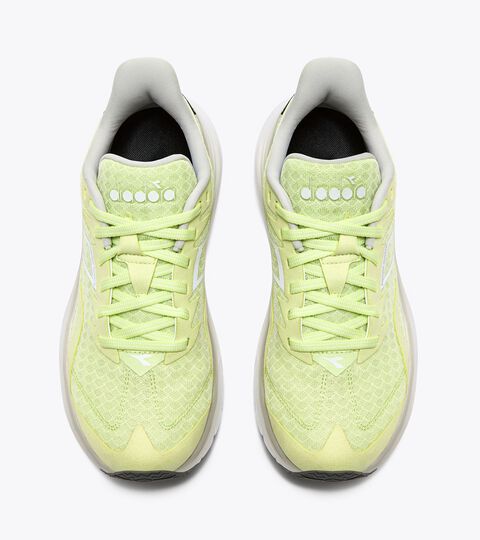 EQUIPE NUCLEO W, SHADOW LIME/WHITE/SILVER DD Running shoes - Women EQUIPE NUCLEO W SHADOW LIME/WHITE/SILVER DD - Diadora