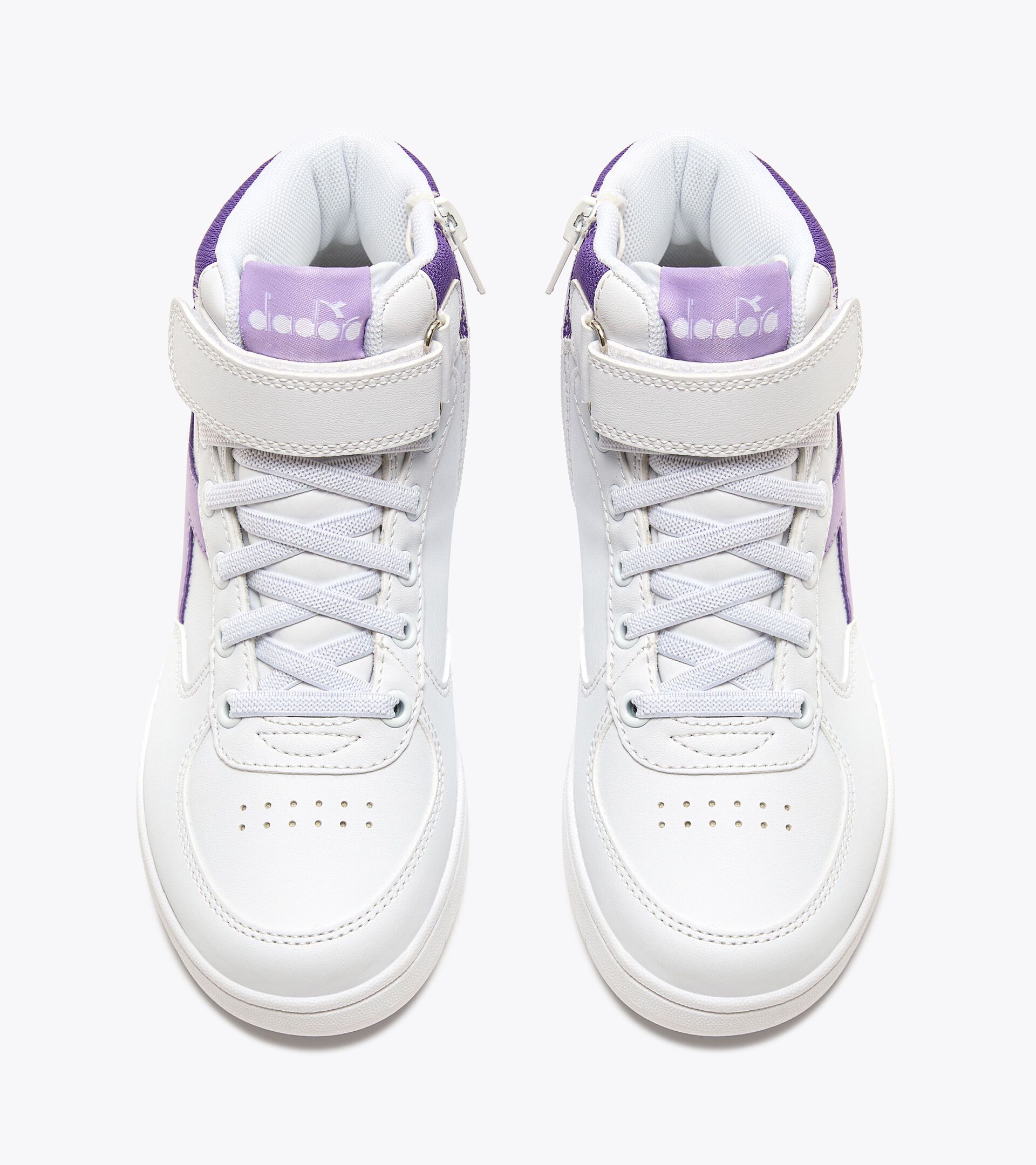 Sports shoes - Kids 4-8 years RAPTOR MID PS WHT/PURPLE ROSE/PASSION FLOWER - Diadora