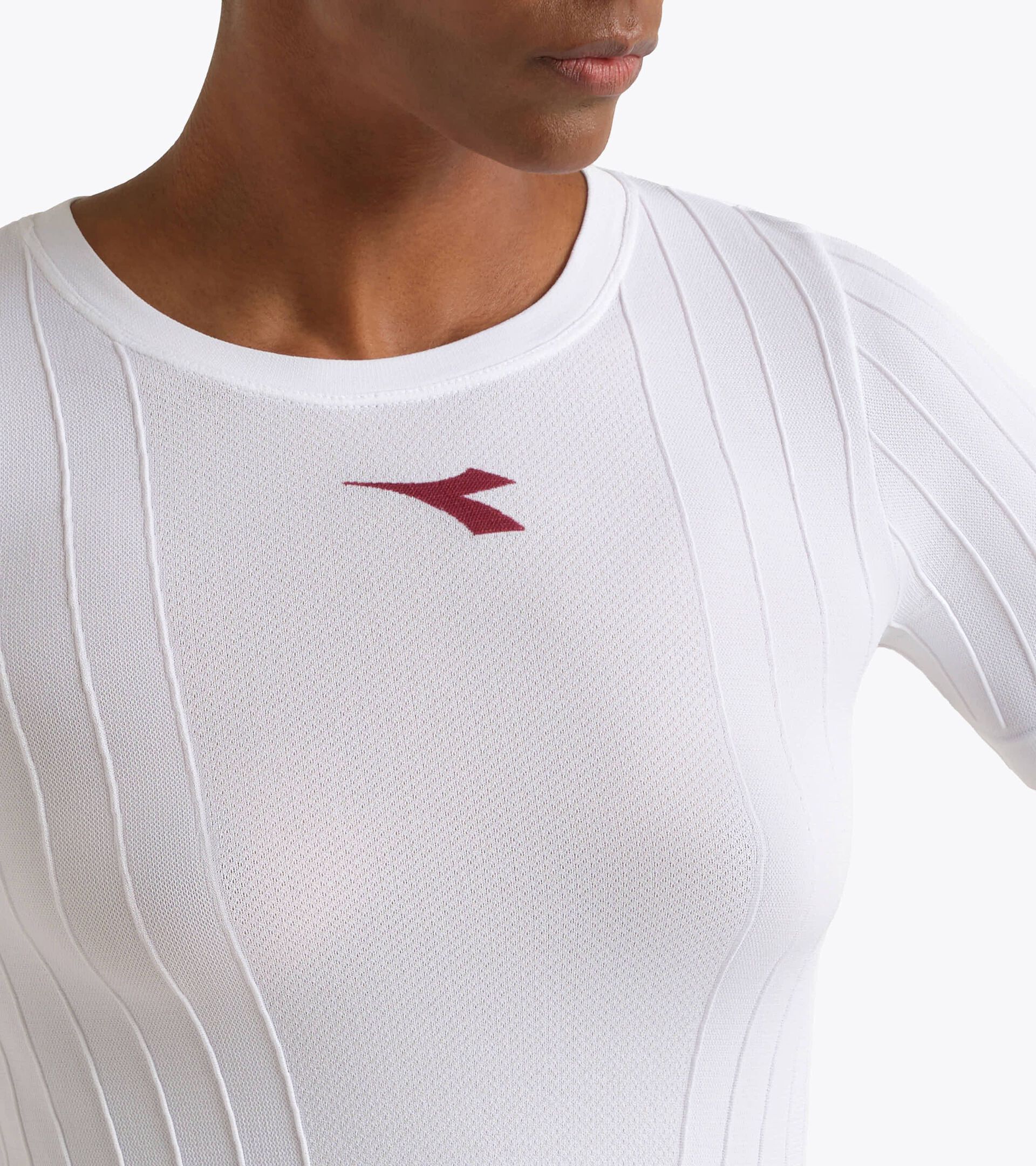 Made In Italy STRATOUNO Short-Sleeved Top - Competition - Women&rsquo;s L. SS T-SHIRT MATCH STRATOUNO OPTICAL WHITE - Diadora