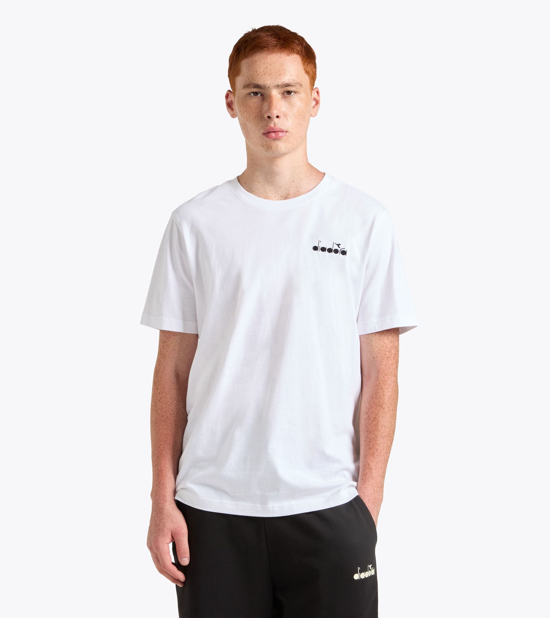 T-Shirt mit kurzen &Auml;rmeln - Regular Fit - Herren LOGO SPECTRA SS T-SHIRT STRAHLEND WEISSE - Diadora