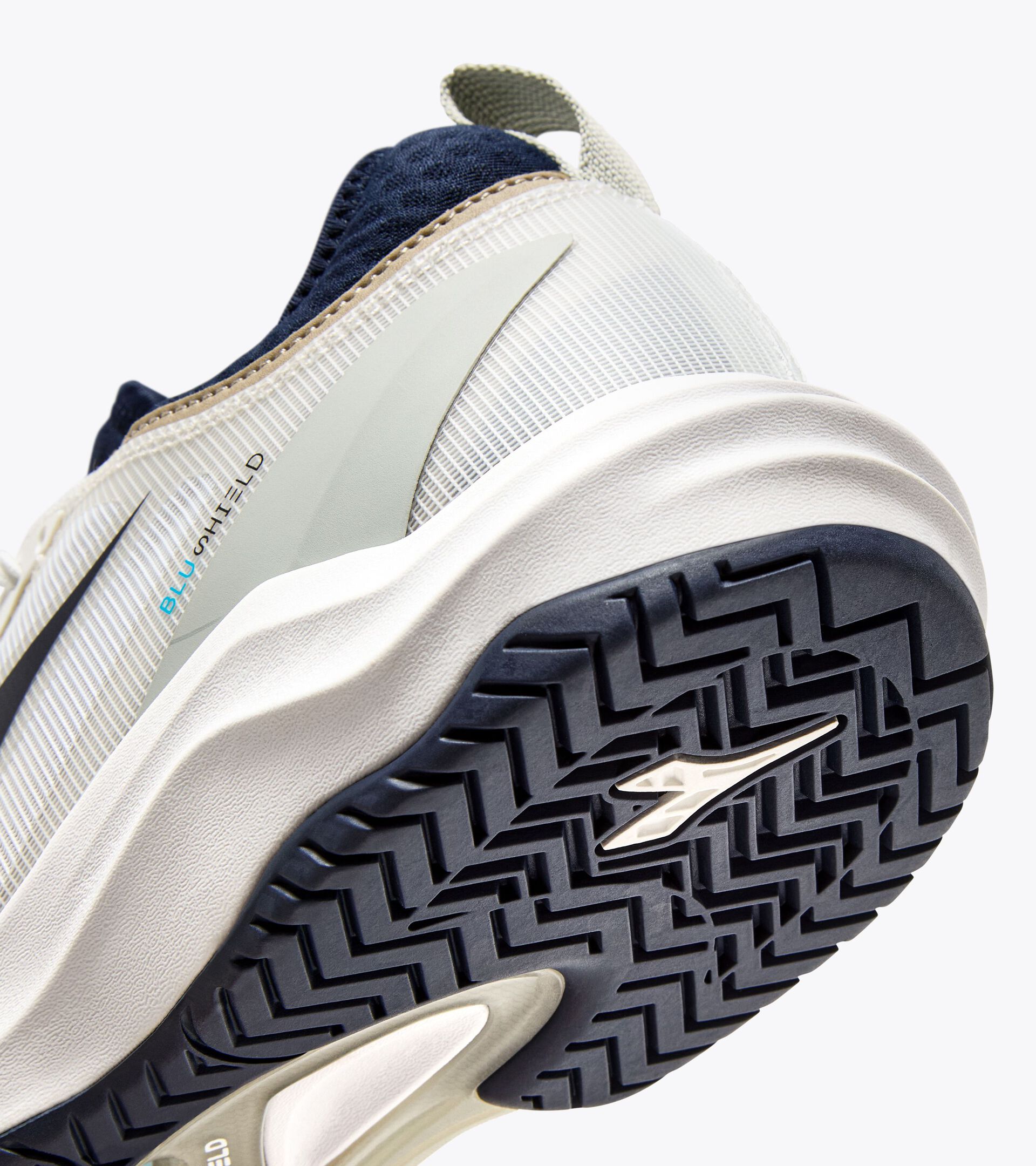 Scarpa da tennis per terreni duri o in terra battuta - Uomo SPEED BLUSHIELD FLY 4 + AG BIANCO/BLU CORSARO - Diadora
