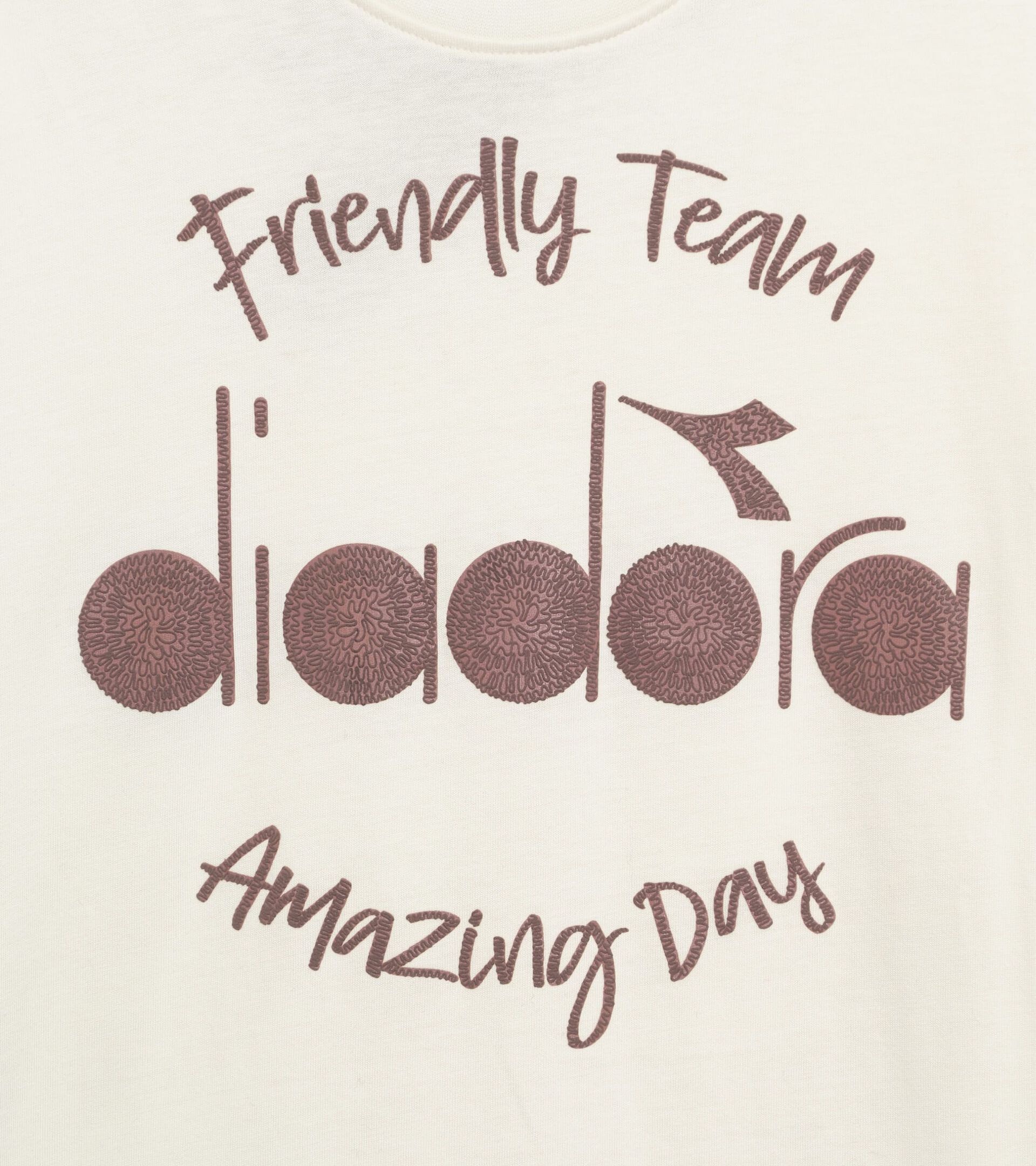 T-shirt - Boy  JB. T-SHIRT SS FRIENDLY TEAM CREAM - Diadora