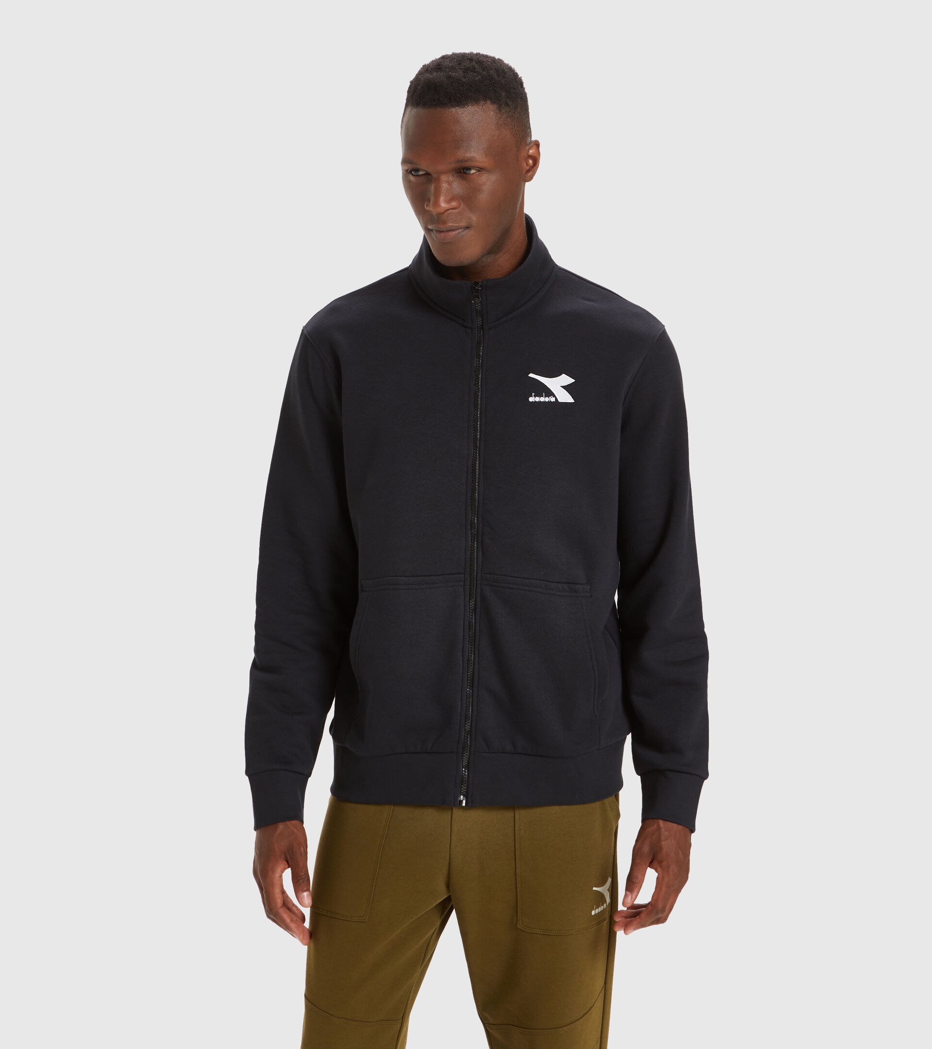 Apparel Sport UOMO SWEAT FZ CORE BLACK Diadora