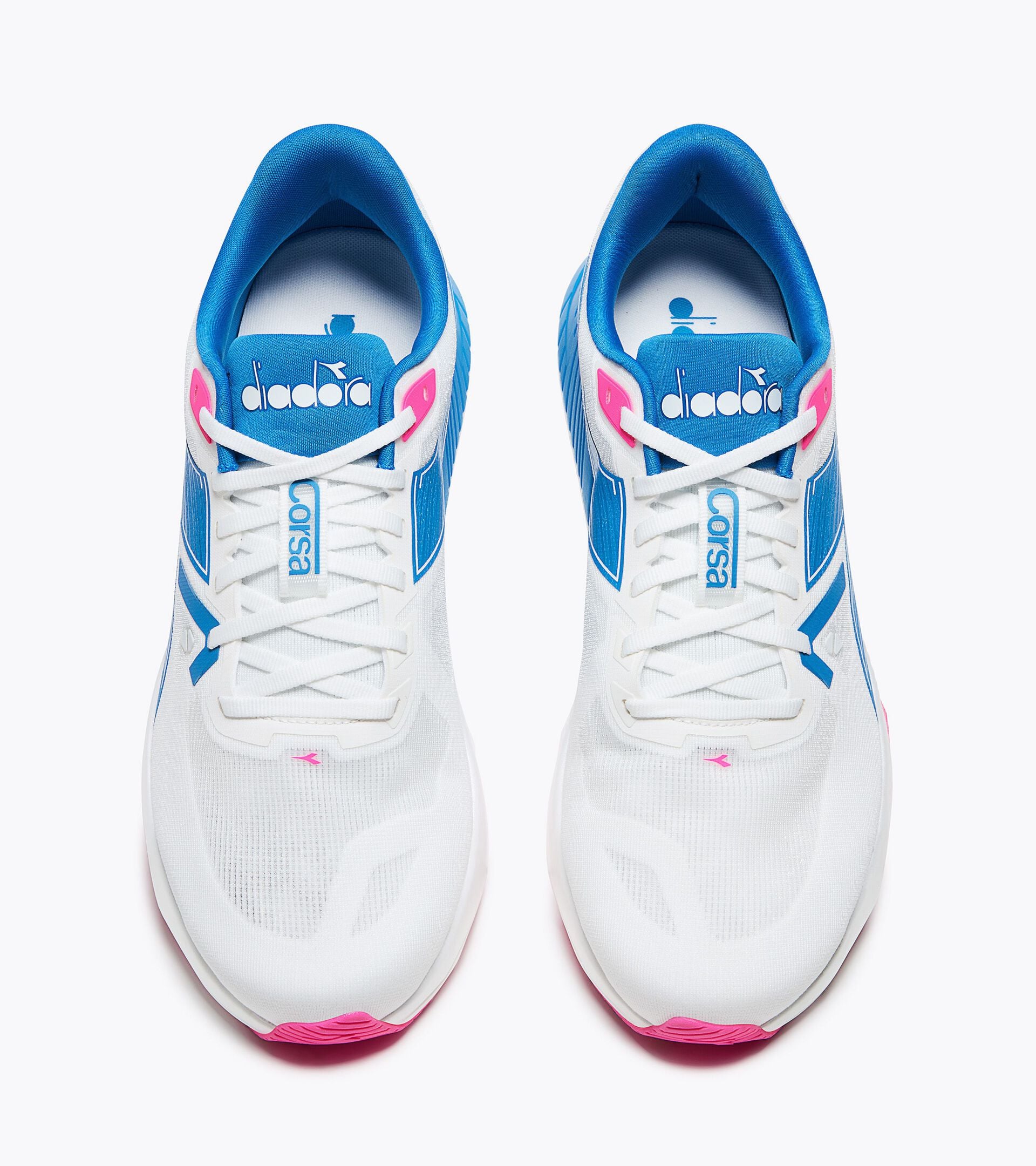 Running shoe - Energetic daily trainer - Men&rsquo;s CORSA LUCENT WH/MEDITERRANIAN/PK FL - Diadora
