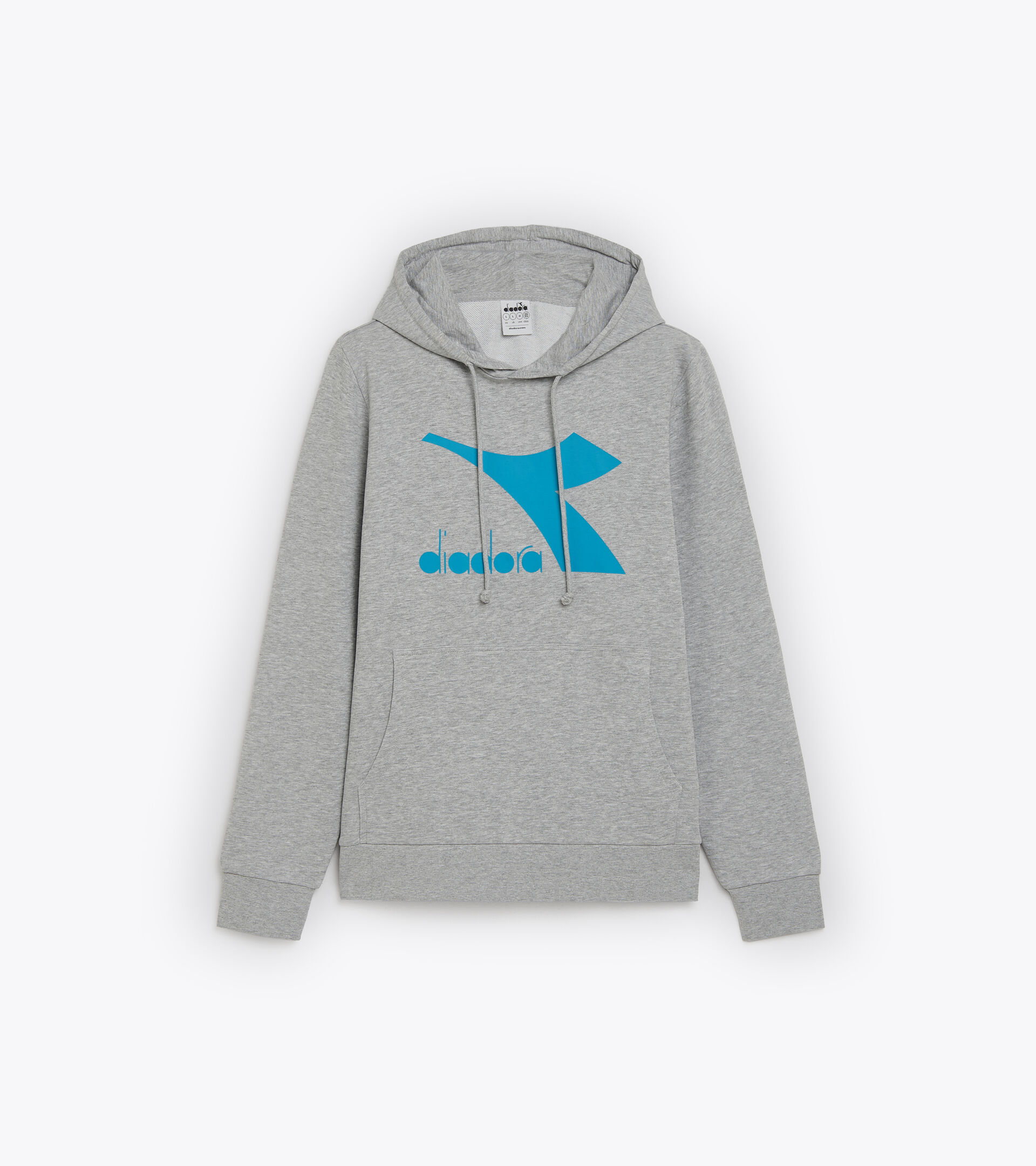 Sweat-shirt de sport à capuche - Homme HOODIE CHROMIA GRIS MOYEN CLAIR MELANGE - Diadora