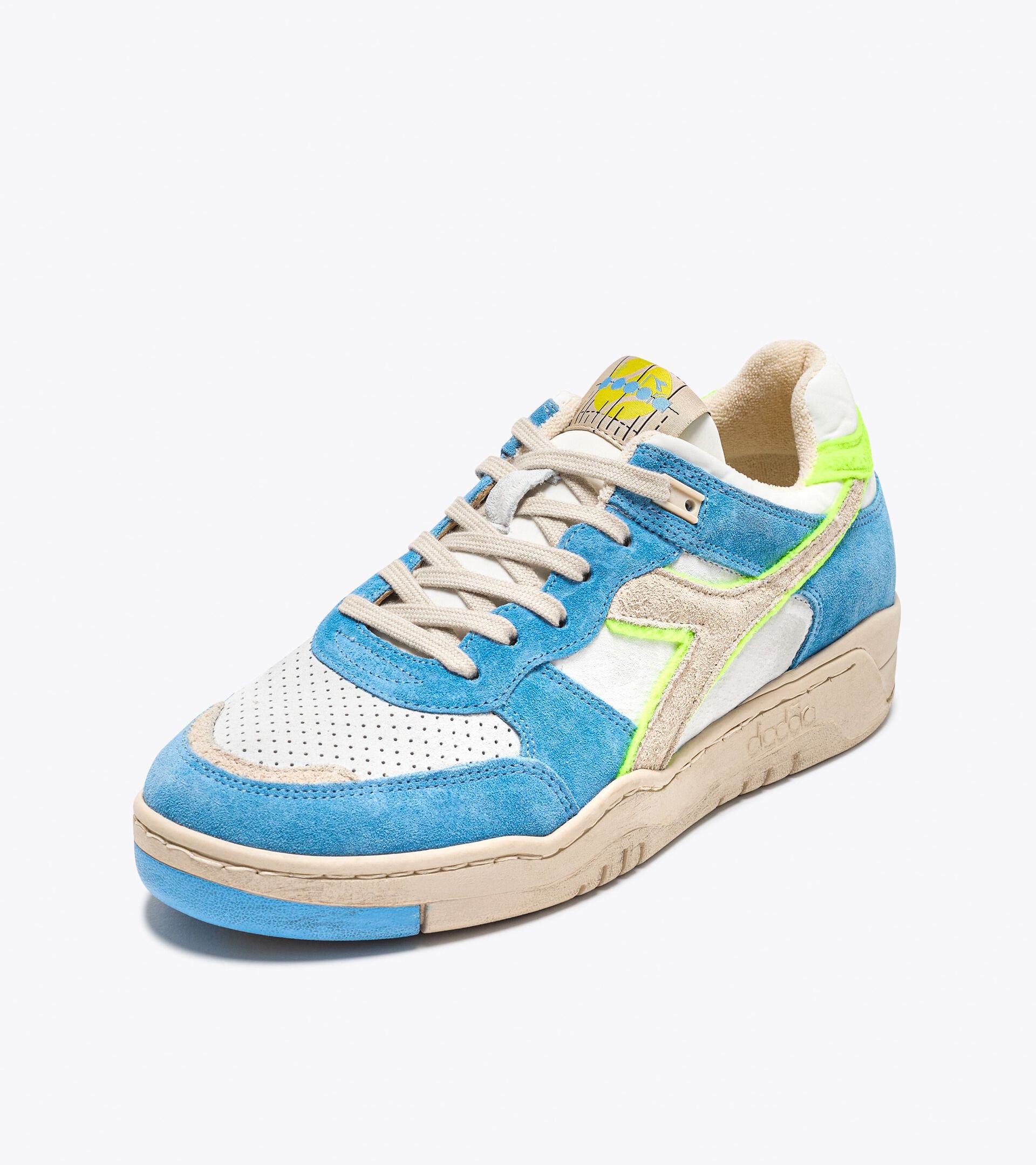 Heritage sneakers - Made in Italy - Gender Neutral 
 B.560 USED AA ITALIA WHITE/BONNIE BLUE - Diadora