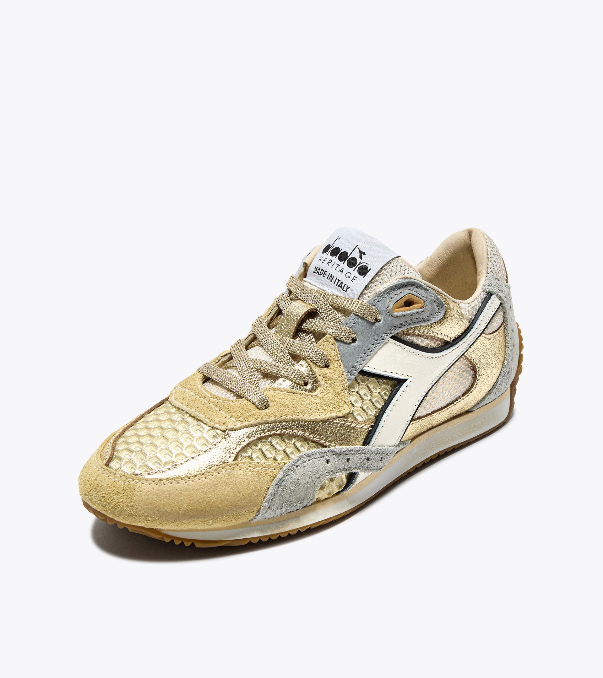Heritage leather sneaker - Made In Italy - Women’s EQUIPE REVENGE WN PALE GOLD - Diadora