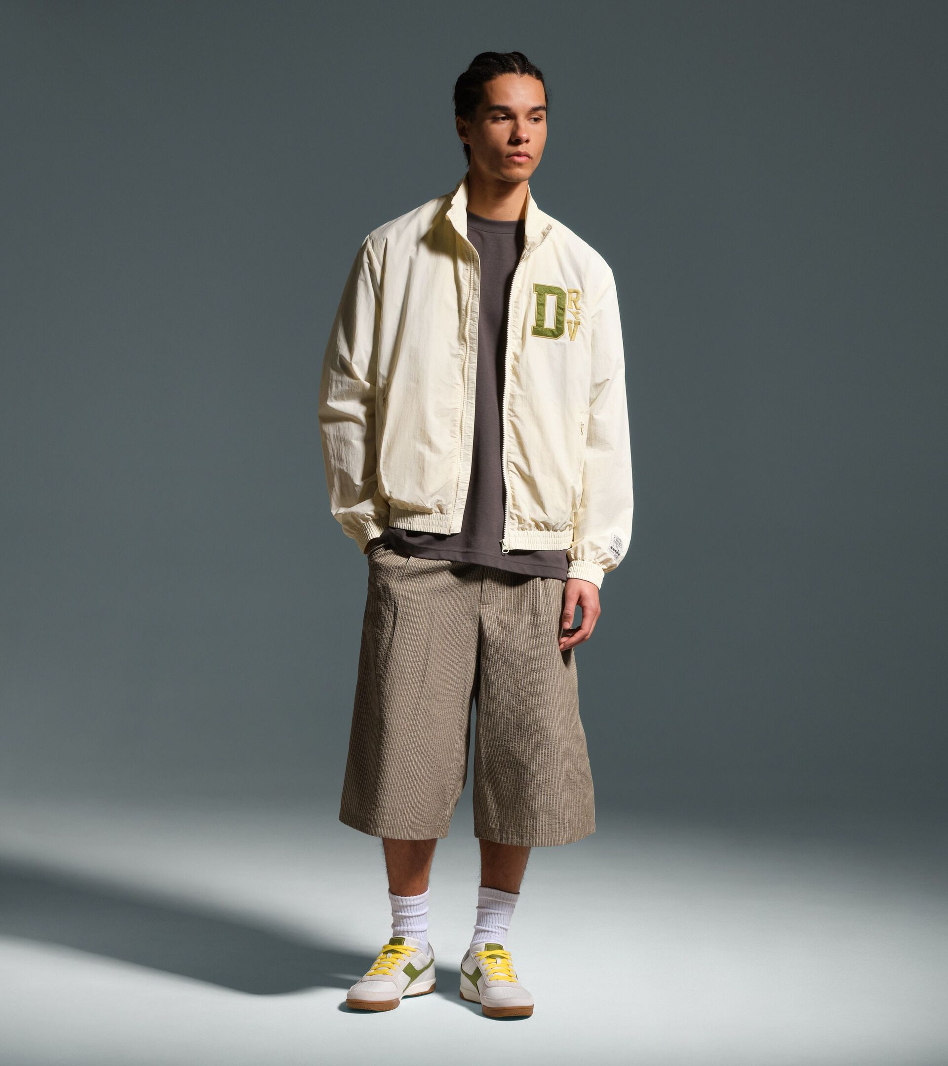 Ripstop Track Jacket - Run Valley - All-gender TRACK JACKET RUN VALLEY WINTER WHITE - Diadora