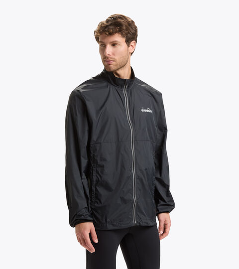 Running windbreaker - Men PACKABLE WIND JACKET BLACK - Diadora