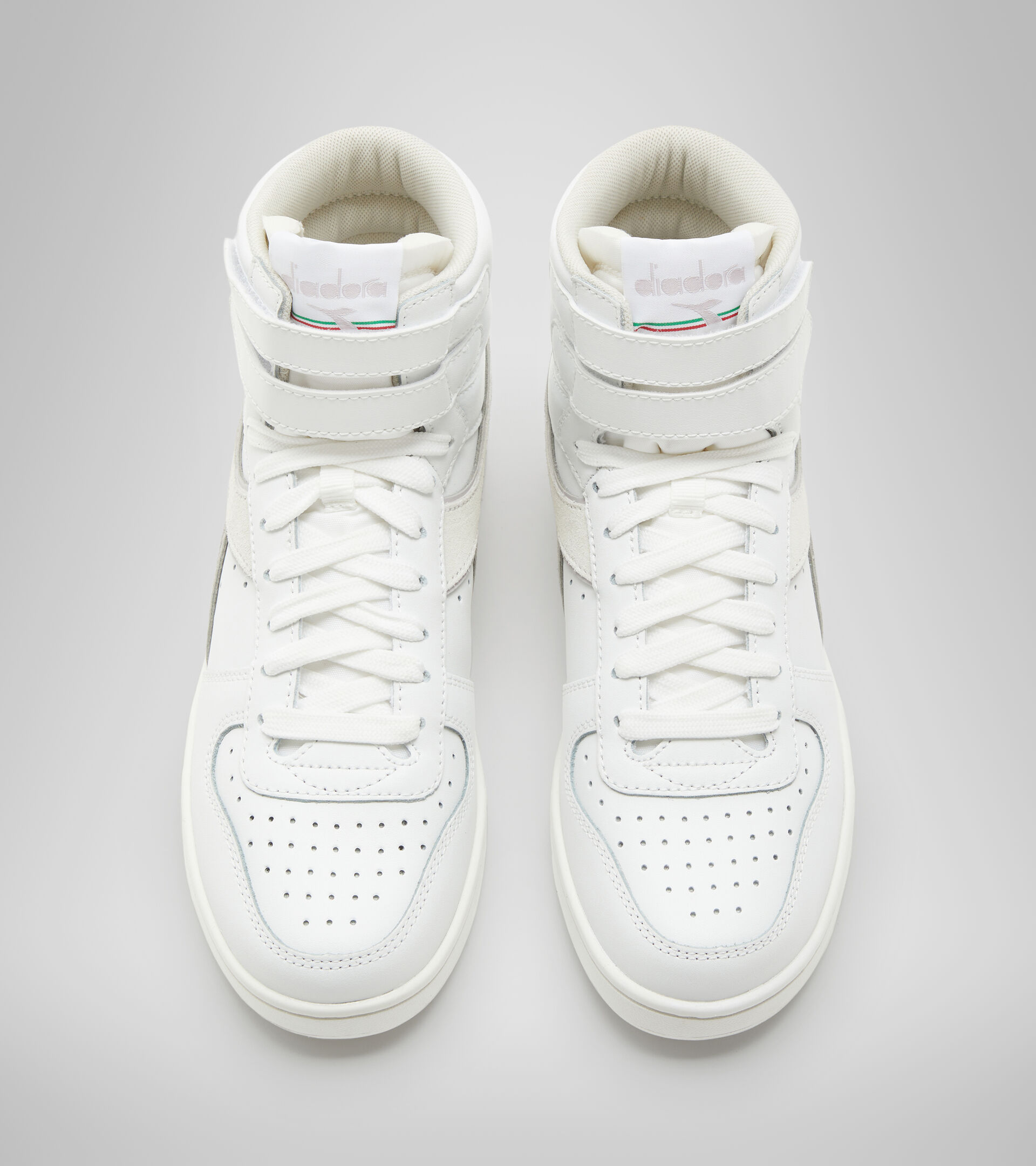Sports shoes - Women MAGIC BASKET MID LEATHER WN WHITE/LILAC MARBLE - Diadora