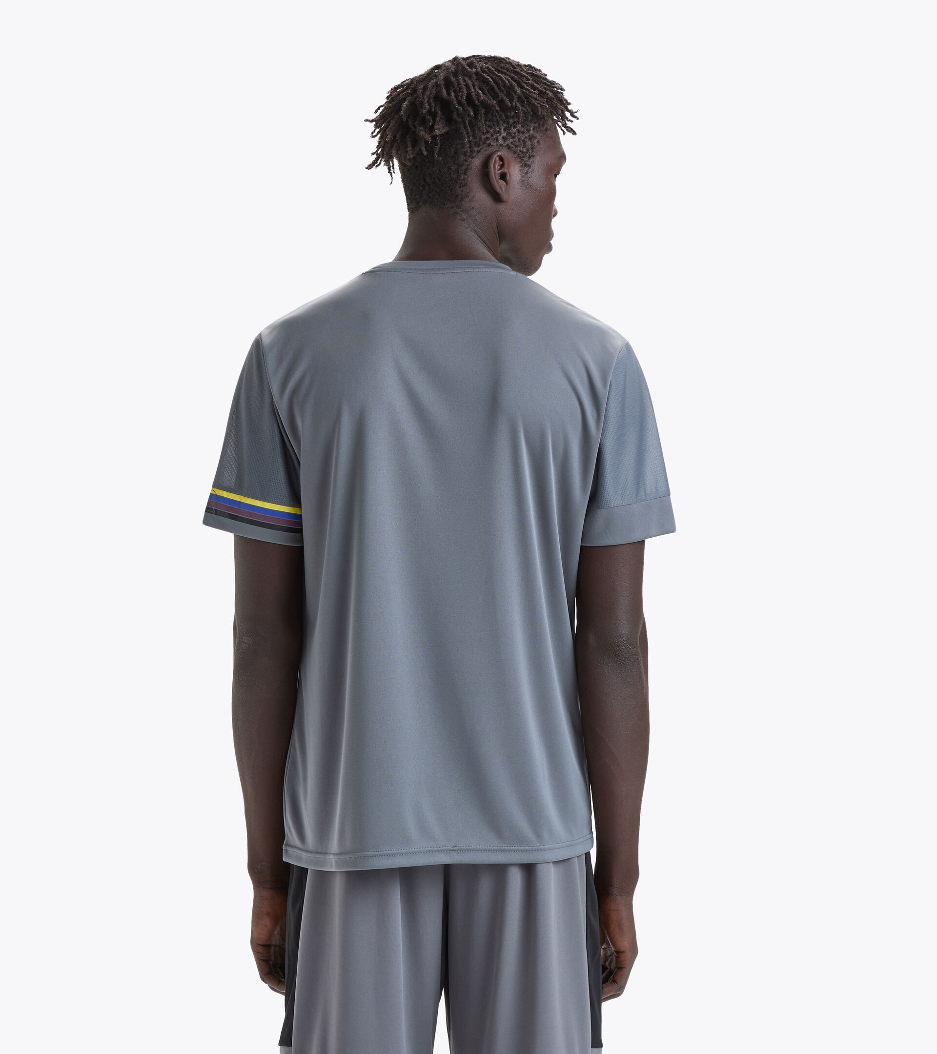 Short-sleeved running T-shirt - Men SS CORE TEE STEEL GRAY - Diadora