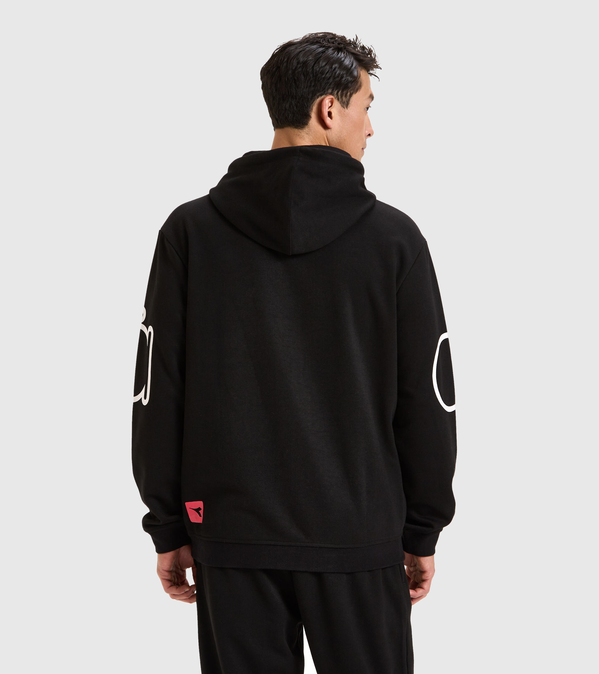 Viscose and polyester sweatshirt - Men HOODIE URBANITY BLACK - Diadora