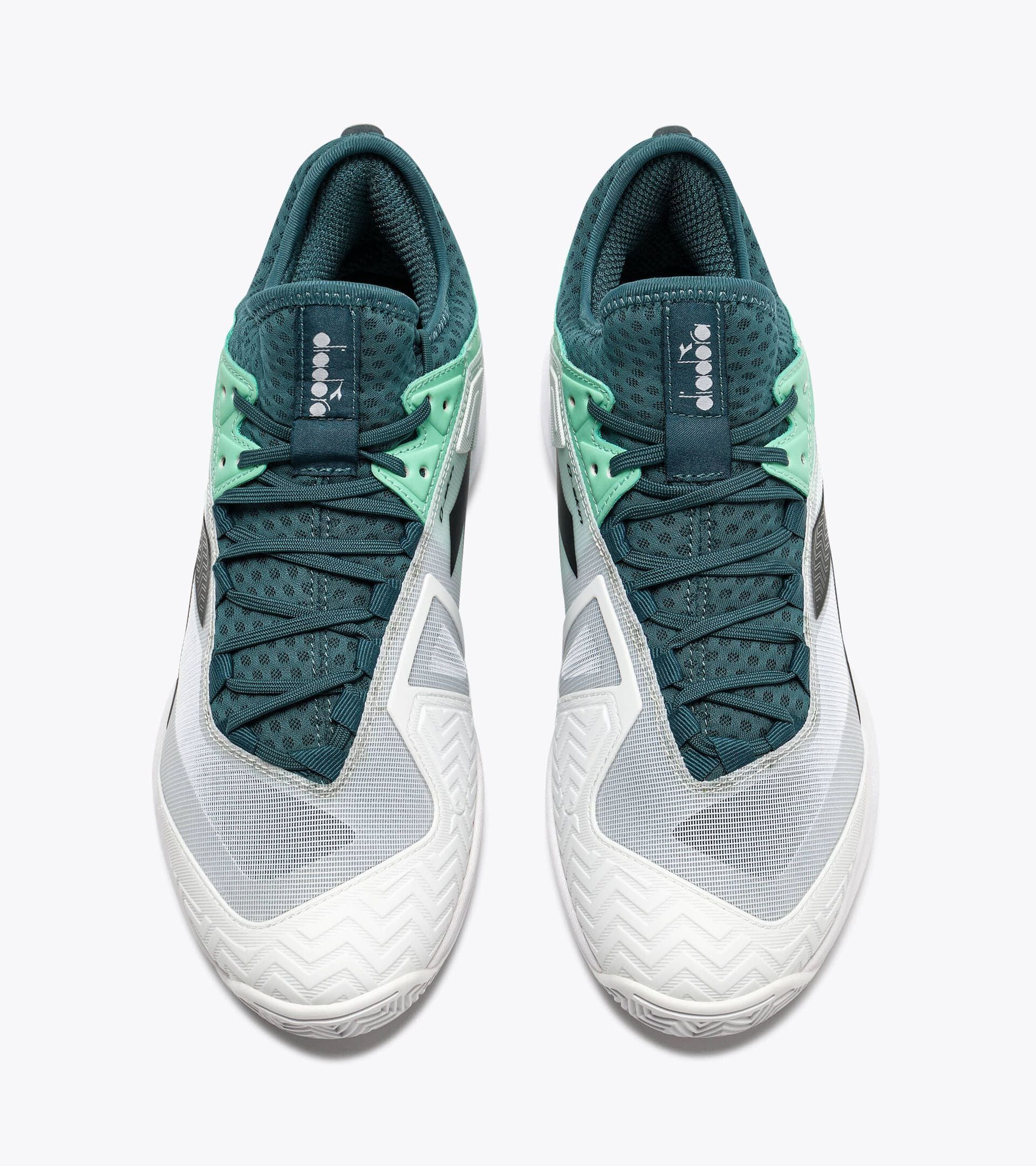 Zapatilla de tenis para superficies de tierra batida - Precisi&oacute;n - Hombre SPEED BLUSHIELD FLY 5 CLAY VERDE PINO/NERO/BIANCO - Diadora