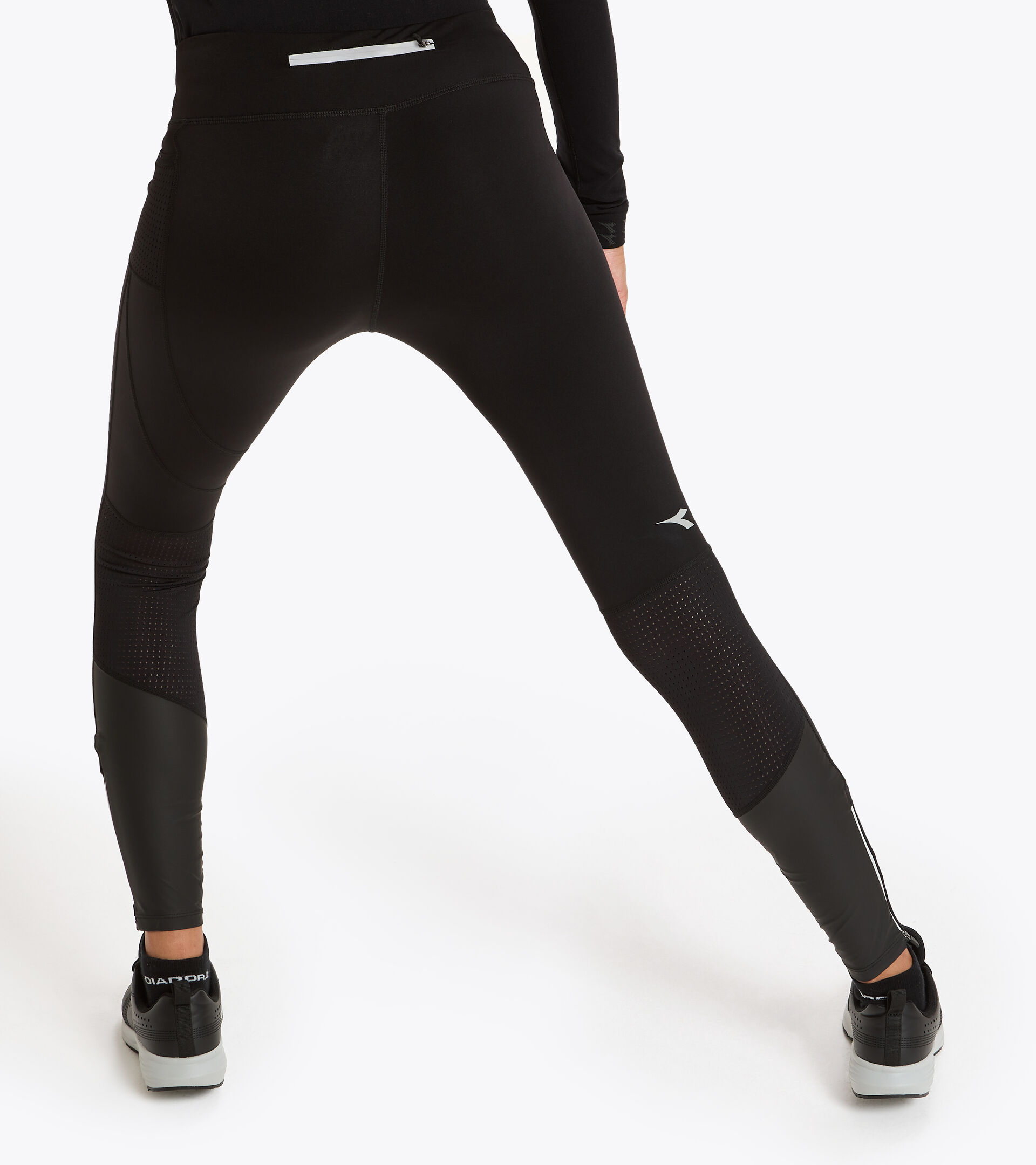 Apparel Sport DONNA L. WINTER RUNNING TIGHTS BLACK Diadora
