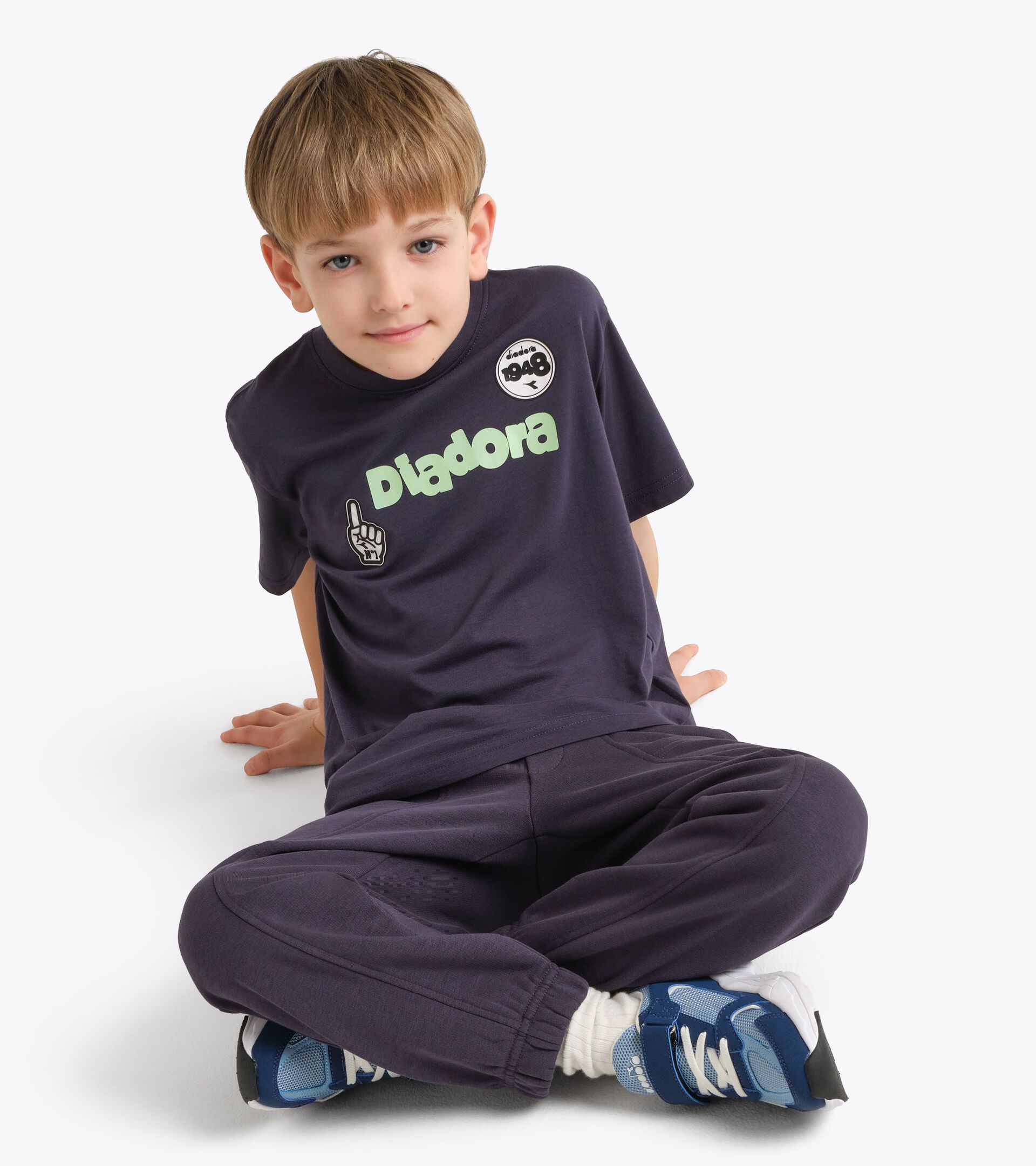 T-shirt en coton - Gar&ccedil;on
 JB. T-SHIRT SS ESS. SPORTS BL BLEU NUITS - Diadora