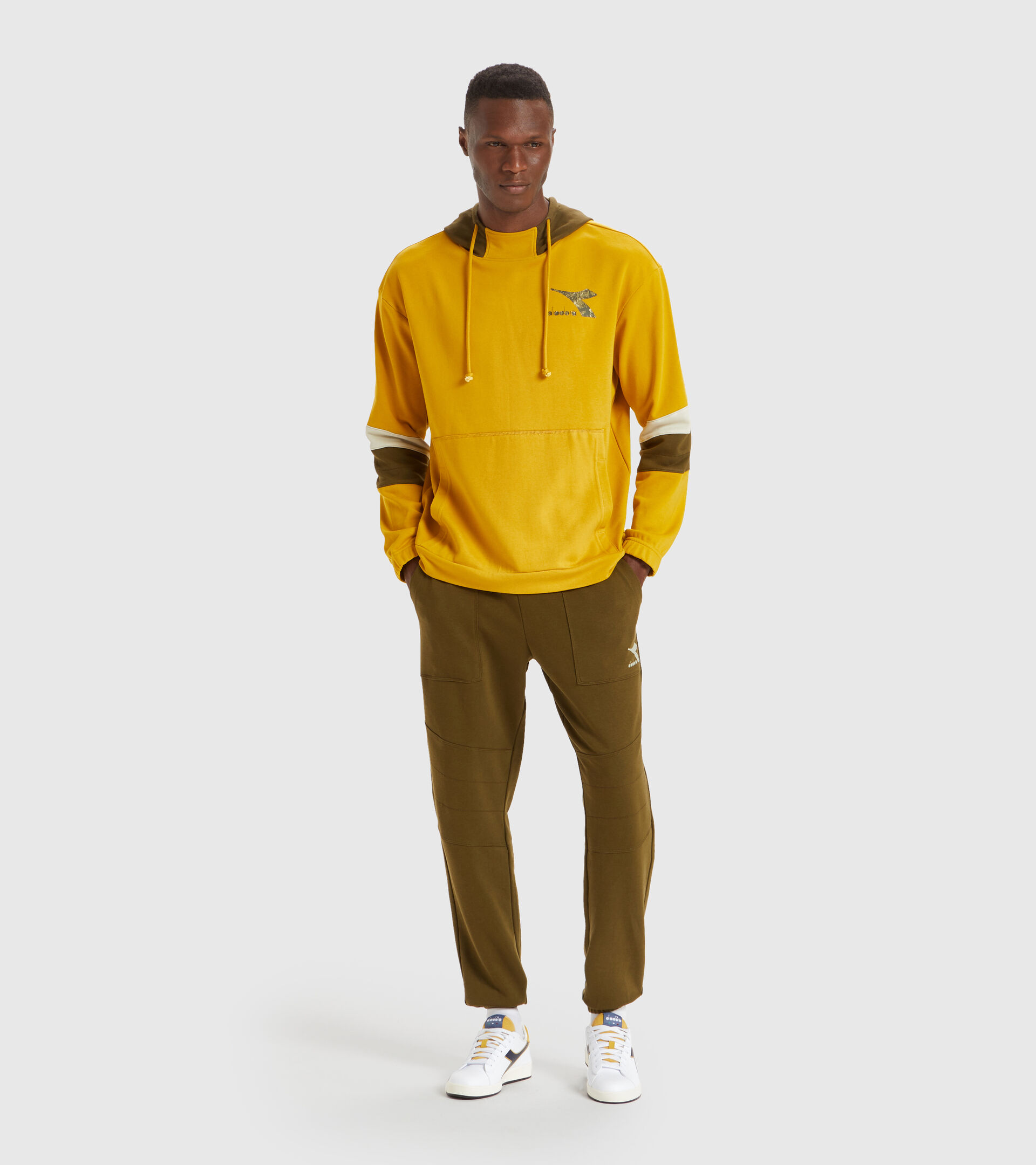 Hooded sweatshirt - Men HOODIE SWEAT SHIELD TAWNY OLIVE - Diadora