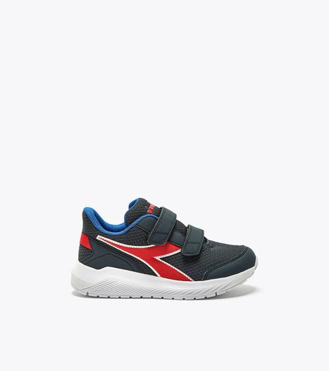 Junior running shoes - Gender Neutral FALCON 3 JR V BLUE CORSAIR /HIGH RISK RED - Diadora