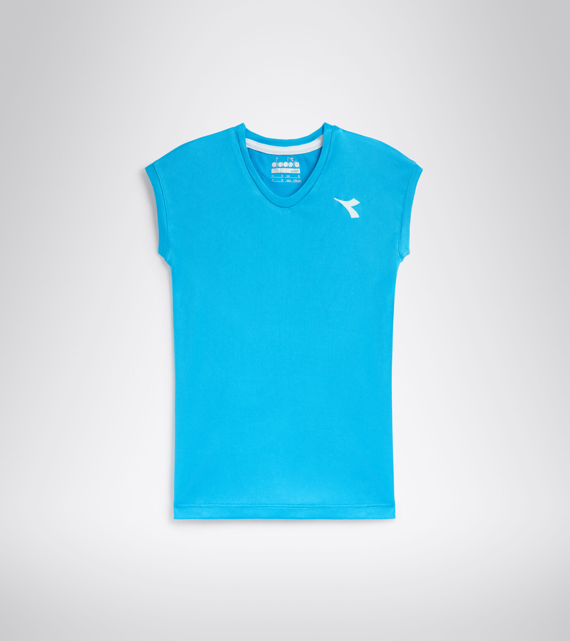 Camiseta de tenis - Junior G. T-SHIRT TEAM AZUL REAL FLUO - Diadora
