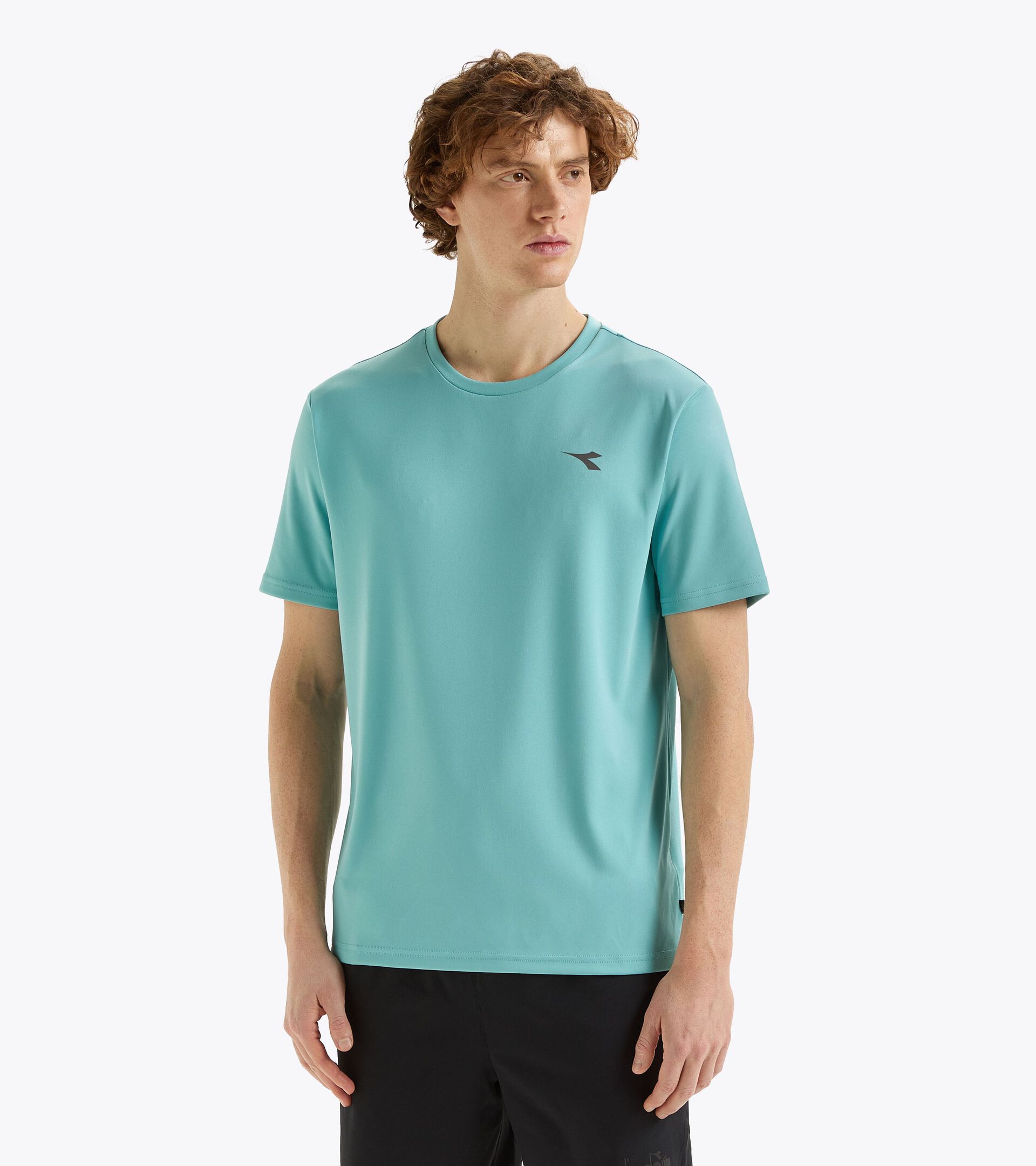 Camiseta deportiva - Hombre SS T-SHIRT RUN DUSTY TURQUOISE - Diadora