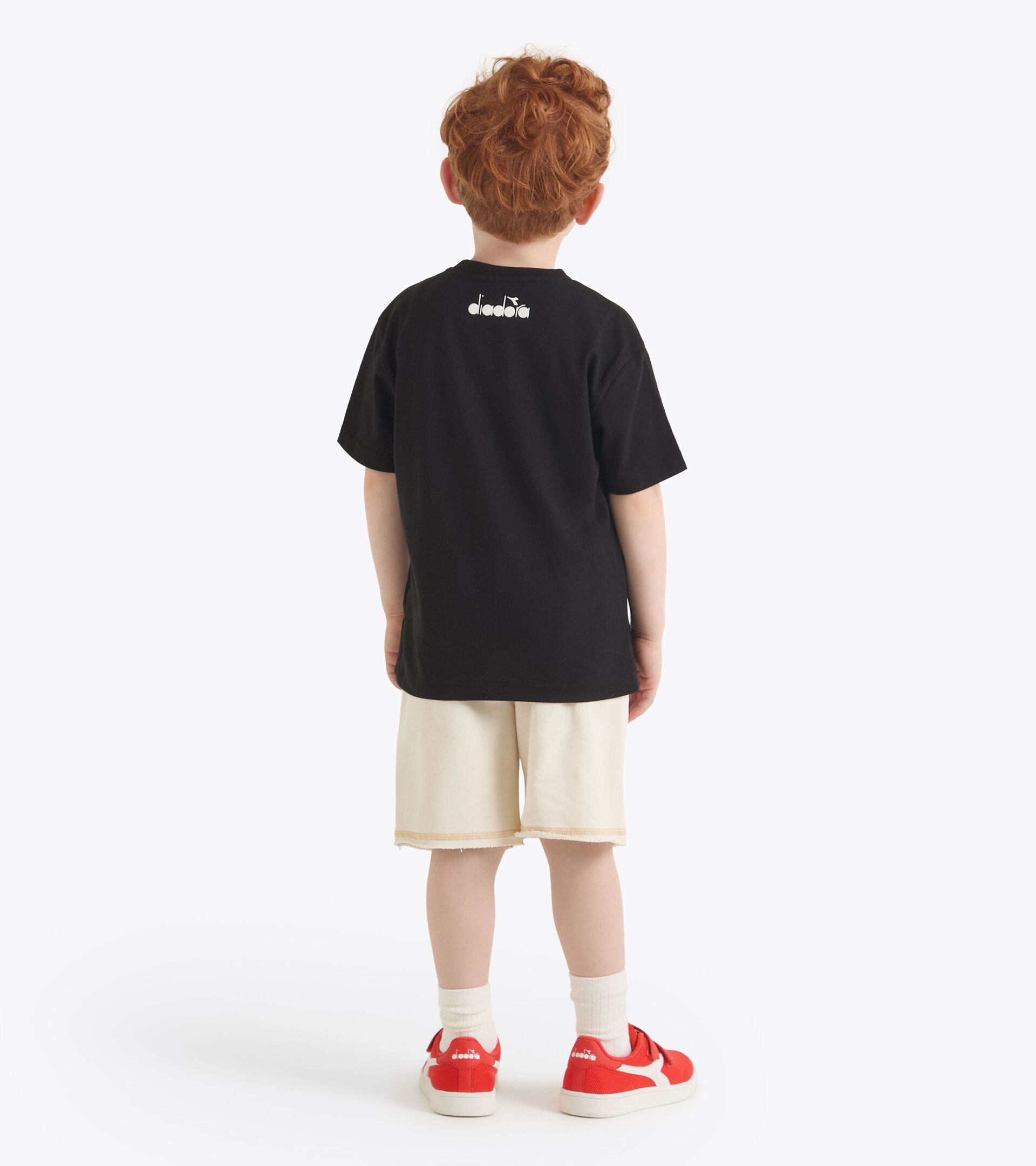 Sport suit - Fit comfort - Boy JB. SET DISTRICT TD BLACK /CREAM - Diadora