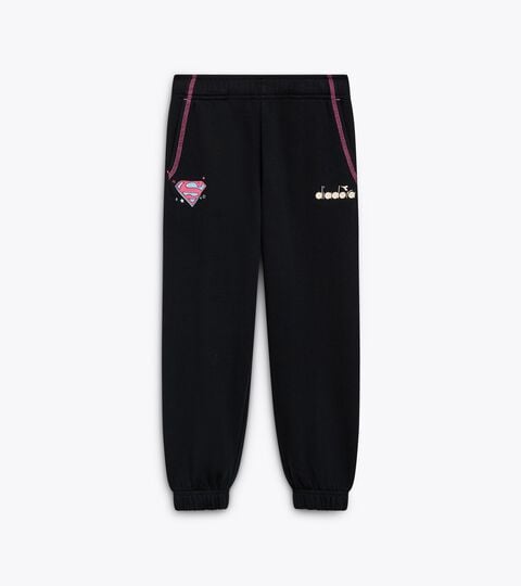 JU.JOGGER PANT SUPERHEROES, BLACK/WILD ROSE Superheroes jogger - Kids JU.JOGGER PANT SUPERHEROES BLACK/WILD ROSE - Diadora
