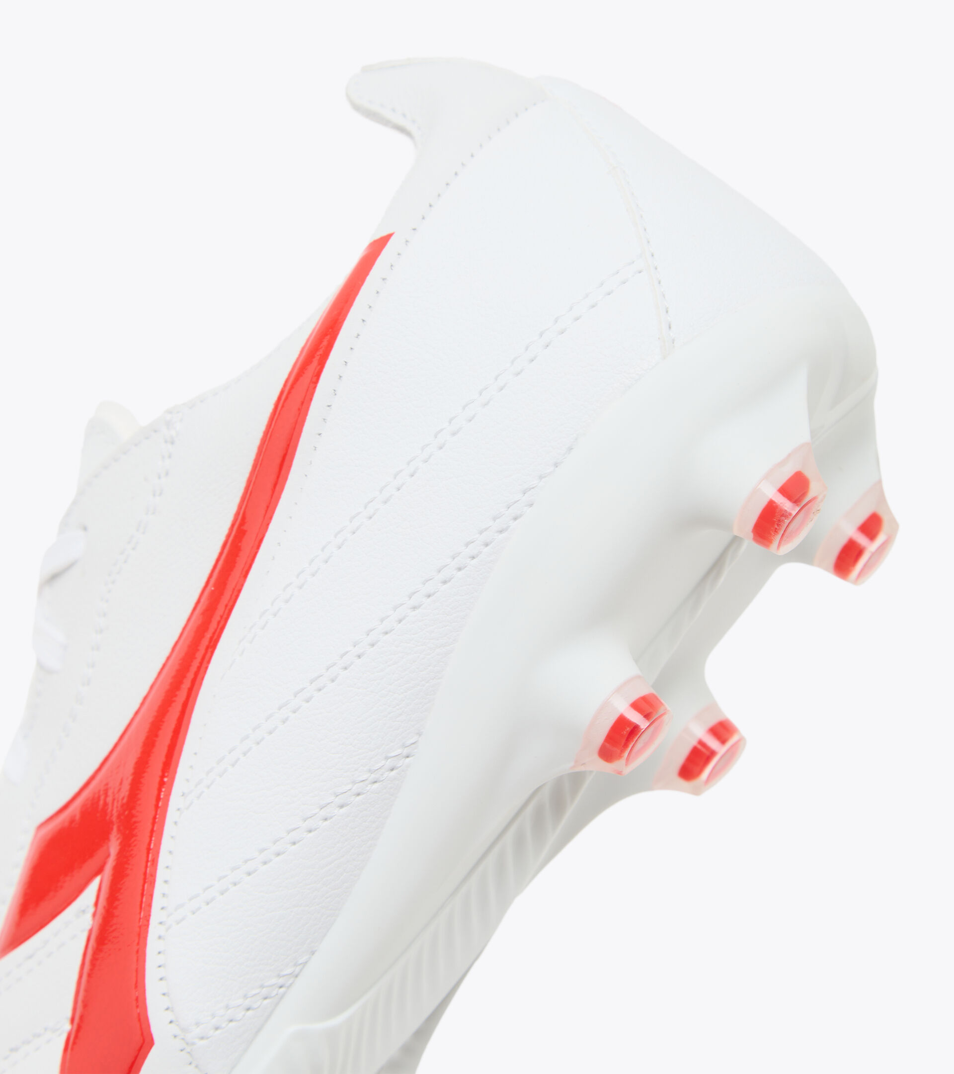 Firm ground football boots - Men’s BRASIL ELITE 2 LT LP12 WHITE/MILANO RED - Diadora