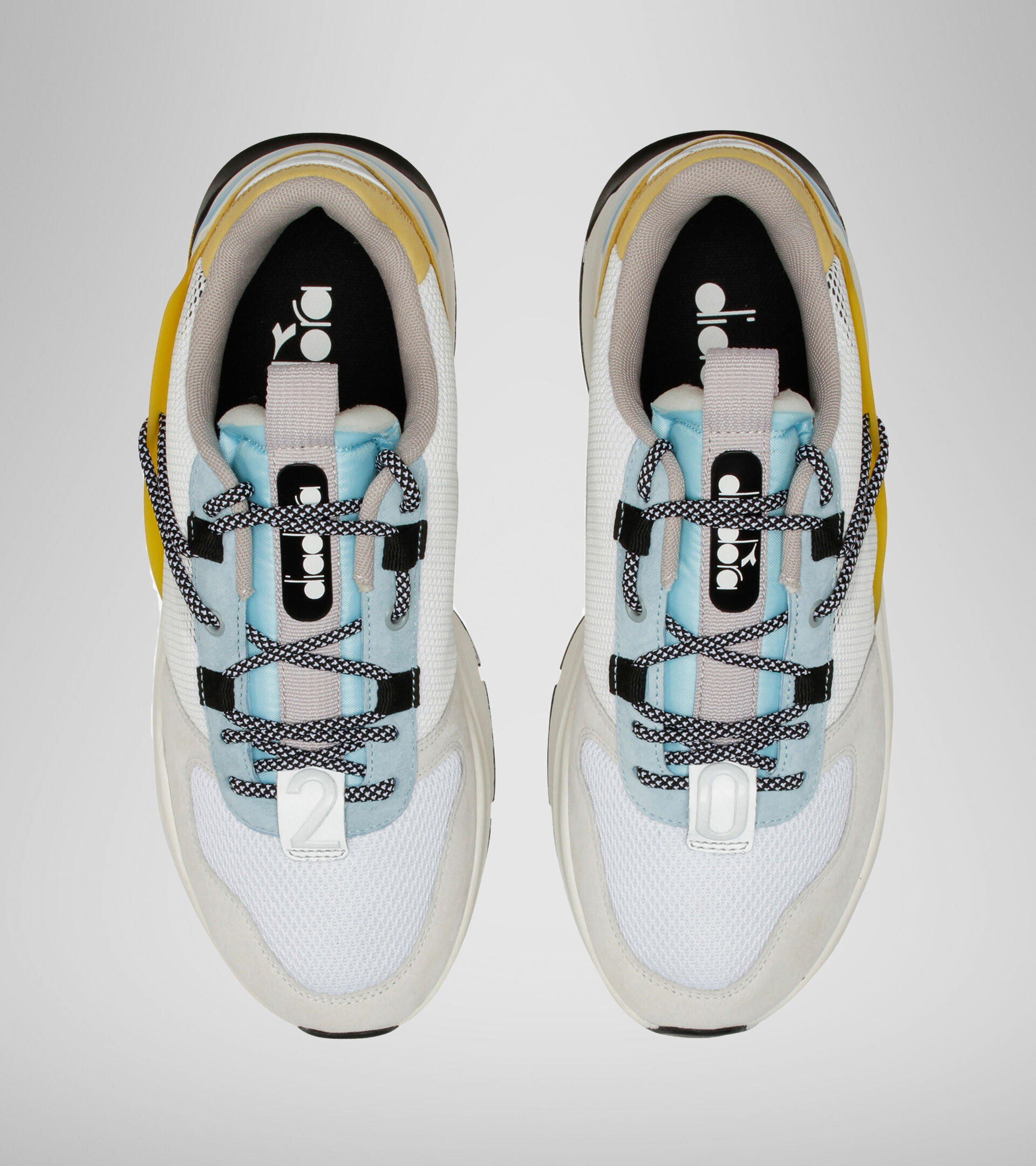 Sports shoe - Unisex TERRENA NYLON WHITE/YELLOW MET - Diadora
