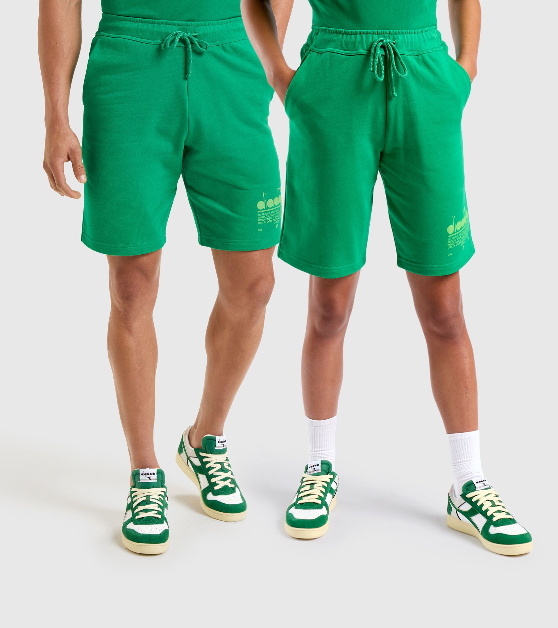 Cotton shorts - Unisex BERMUDA MANIFESTO JOLLY GREEN - Diadora