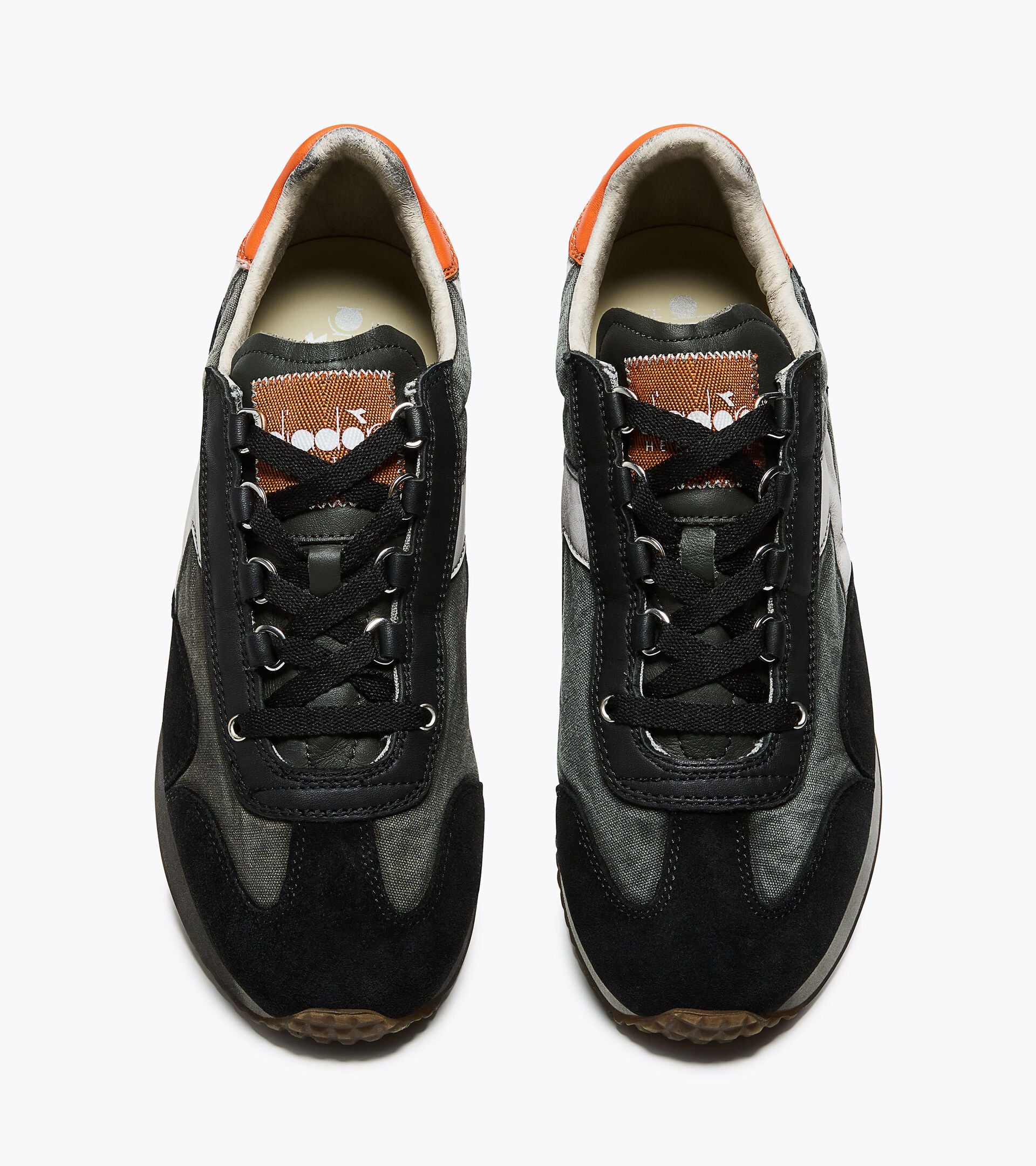 Low-profile Heritage sneaker - All-gender EQUIPE DIRTY SW EVO ANTHRACITE BLACK - Diadora