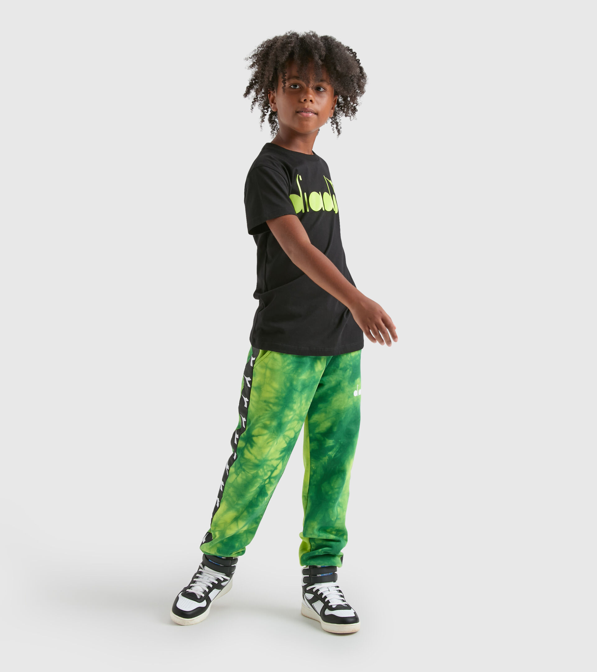 Pantaloni tuta verde militare - Bambino JB.PANTS CUFF AO D NEUTRO(00001) - Diadora