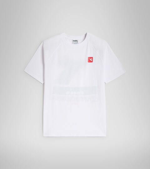 T-SHIRT SS URBANITY, OPTICAL WHITE/BLACK Cotton-blend T-shirt - Men T-SHIRT SS URBANITY OPTICAL WHITE/BLACK - Diadora