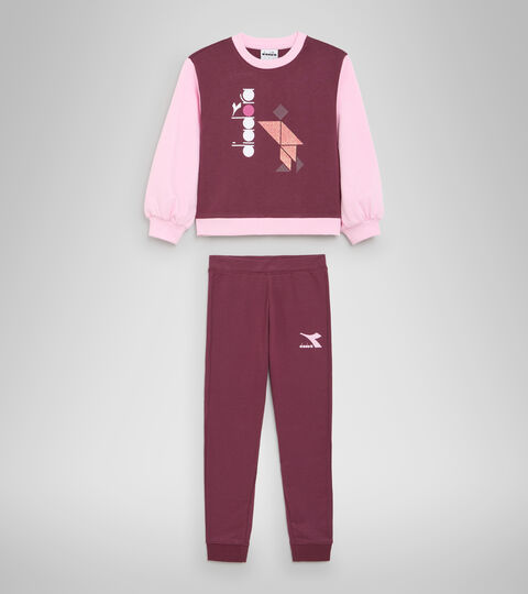 JG.TRACKSUIT GLEE, VERNICHTET VIOLETT Sportliches Sweatshirt - Mädchen JG.TRACKSUIT GLEE VERNICHTET VIOLETT - Diadora