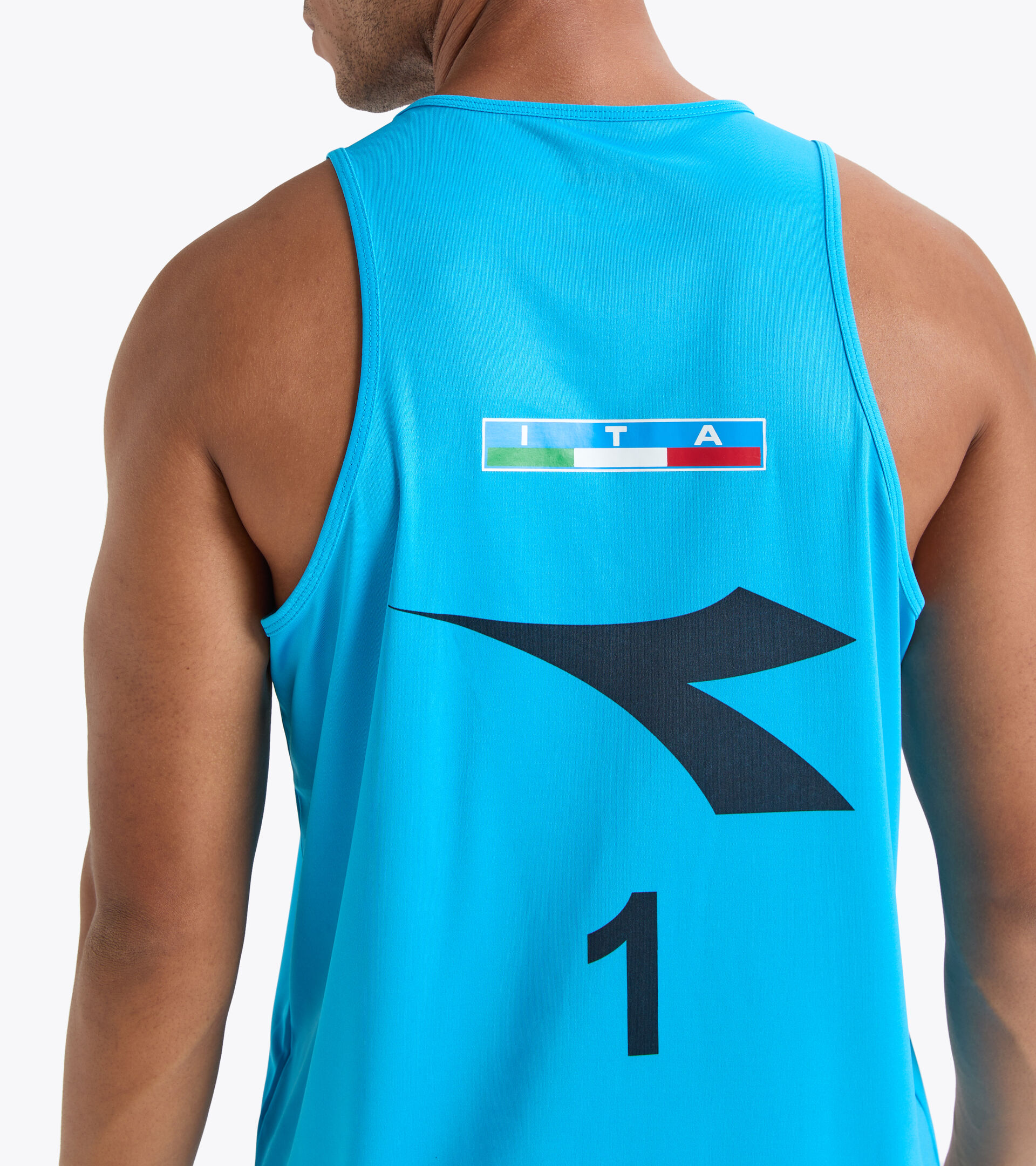 Tanktop Herren - Italienische Beachvolleyball-Meisterschaft CANOTTE GARA UOMO #1 CAMP. ITALIANO KAISER BLAU - Diadora