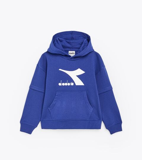 JB. HOODIE NEON, IMPERIAL BLUE Sporty hoodie - Boy JB. HOODIE NEON IMPERIAL BLUE - Diadora