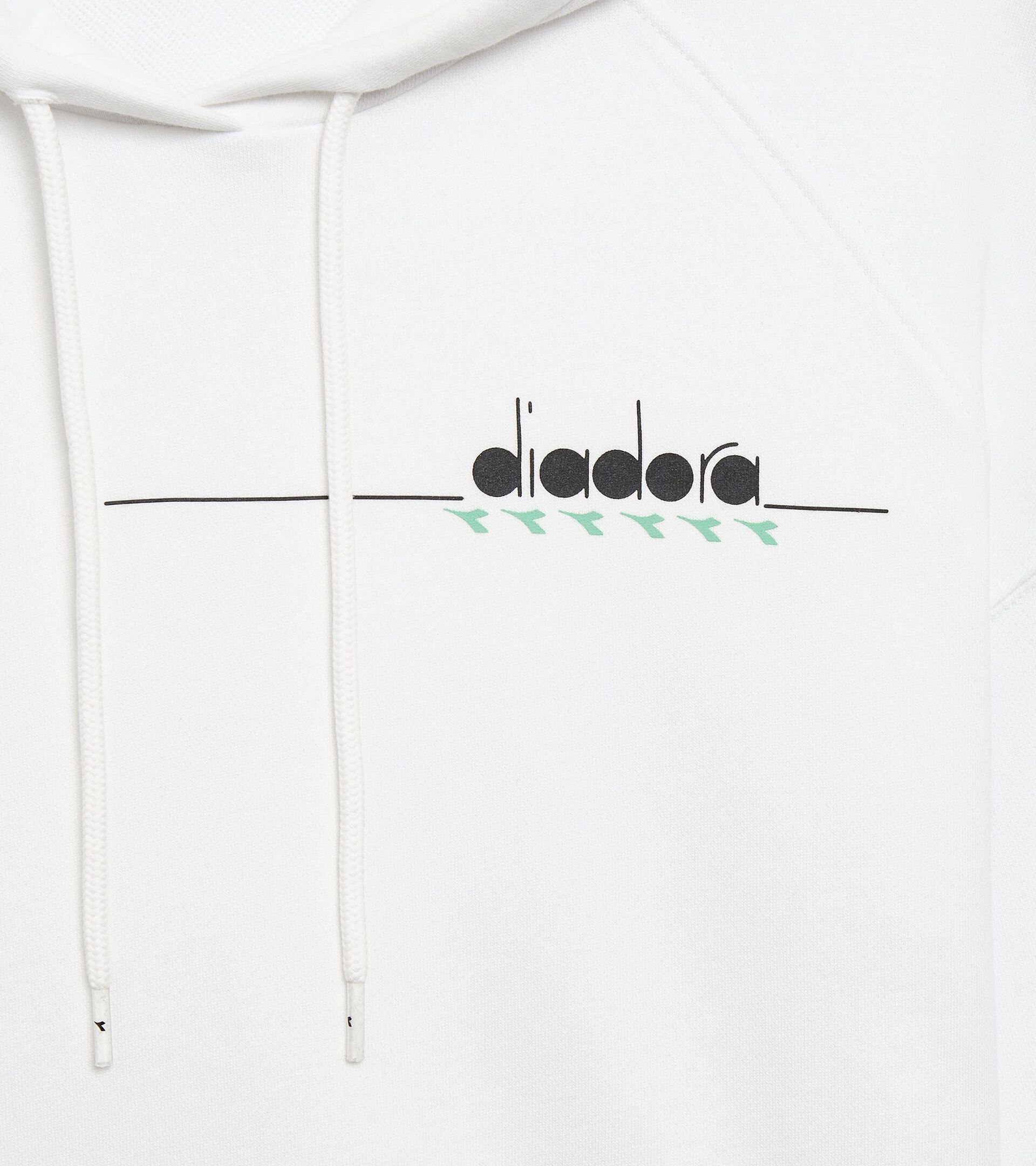 Sudadera con capucha de algodón - Mujer L. HOODIE ESS. SPORTS BLANCO VIVO - Diadora